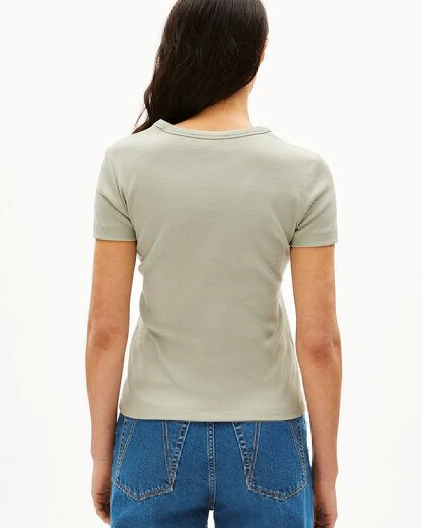 ARMEDANGELS KARDAA Damen Ripp-T-Shirt aus Bio-Baumwoll Mix – Ansicht 2