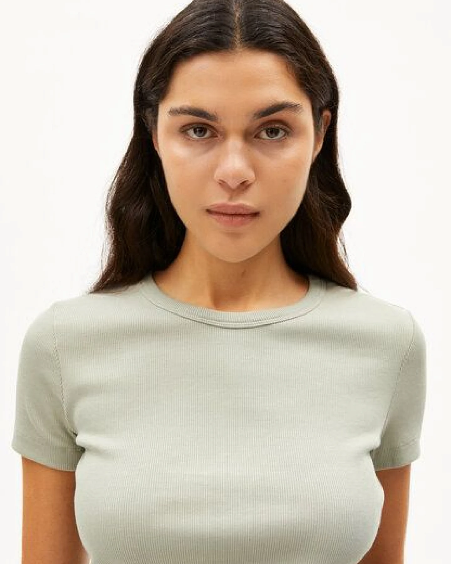 ARMEDANGELS KARDAA Damen Ripp-T-Shirt aus Bio-Baumwoll Mix – Ansicht 3