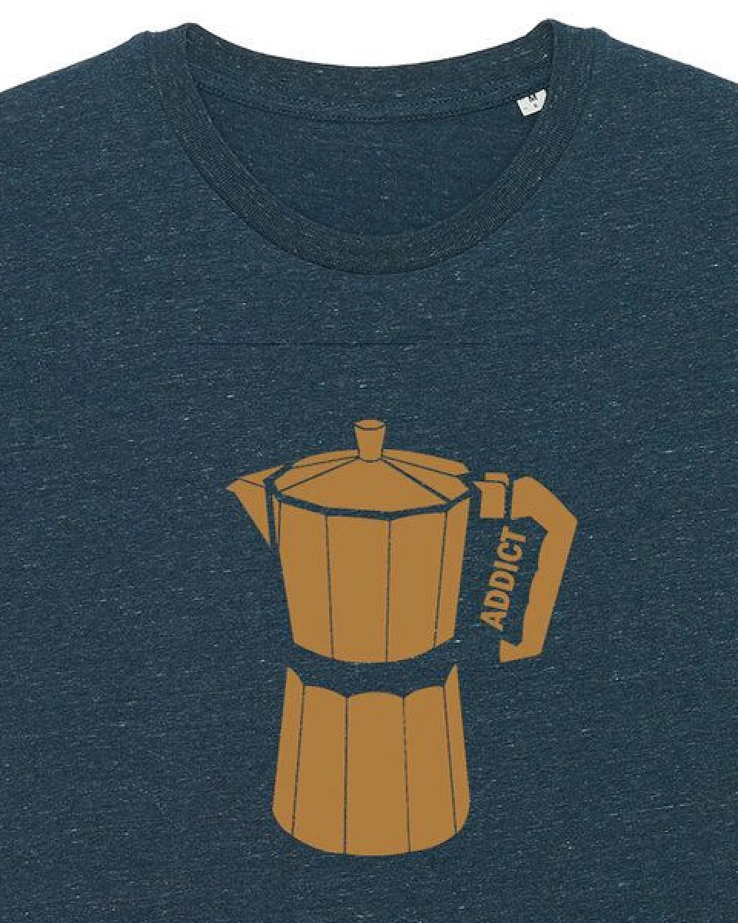 Spangeltangel T-Shirt bedruckt, Kaffee Addict, Siebdruck, Herren, Bio-Baumwolle – Ansicht 2