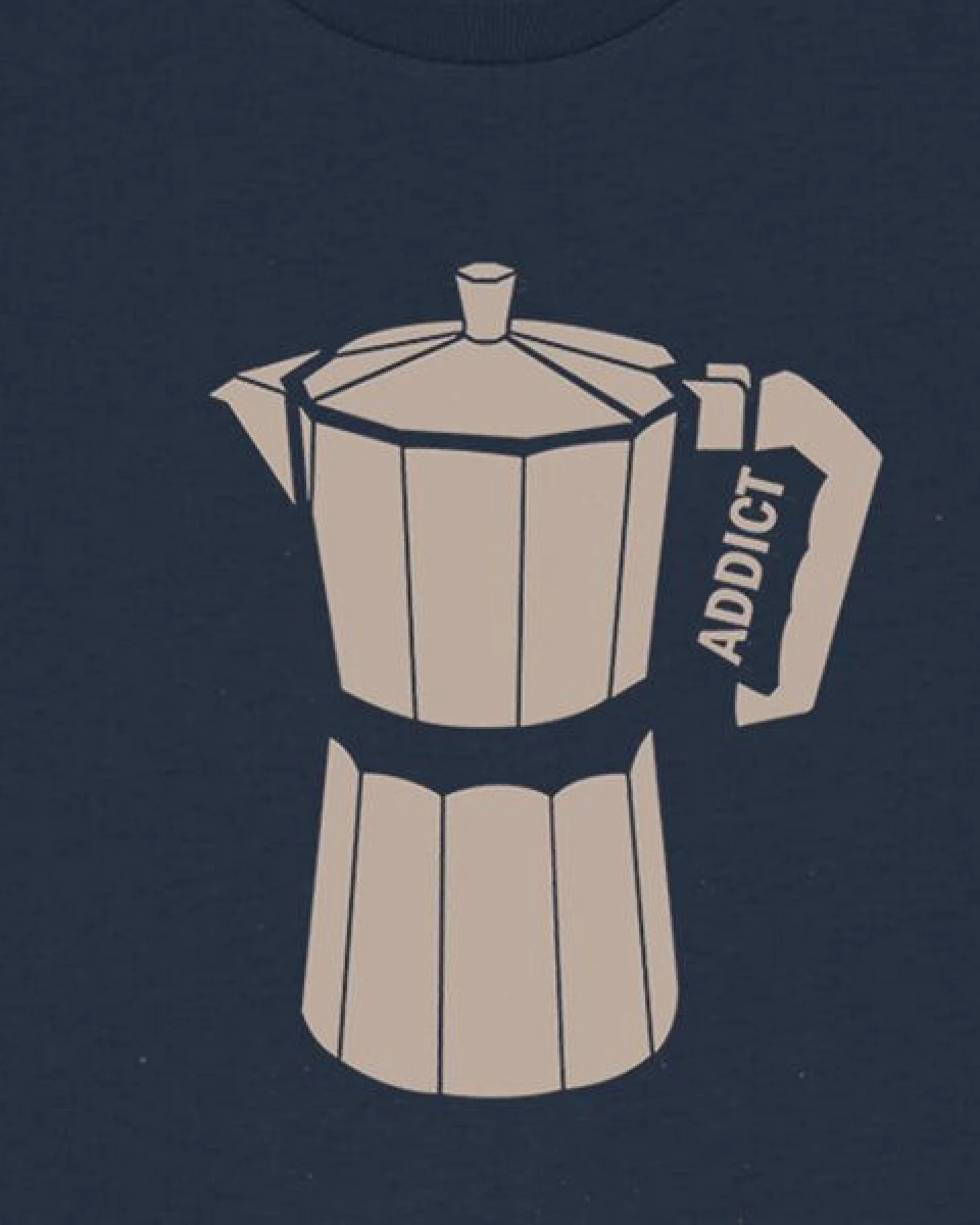 Spangeltangel T-Shirt bedruckt, Kaffee Addict, Siebdruck, Herren, Bio-Baumwolle – Ansicht 3