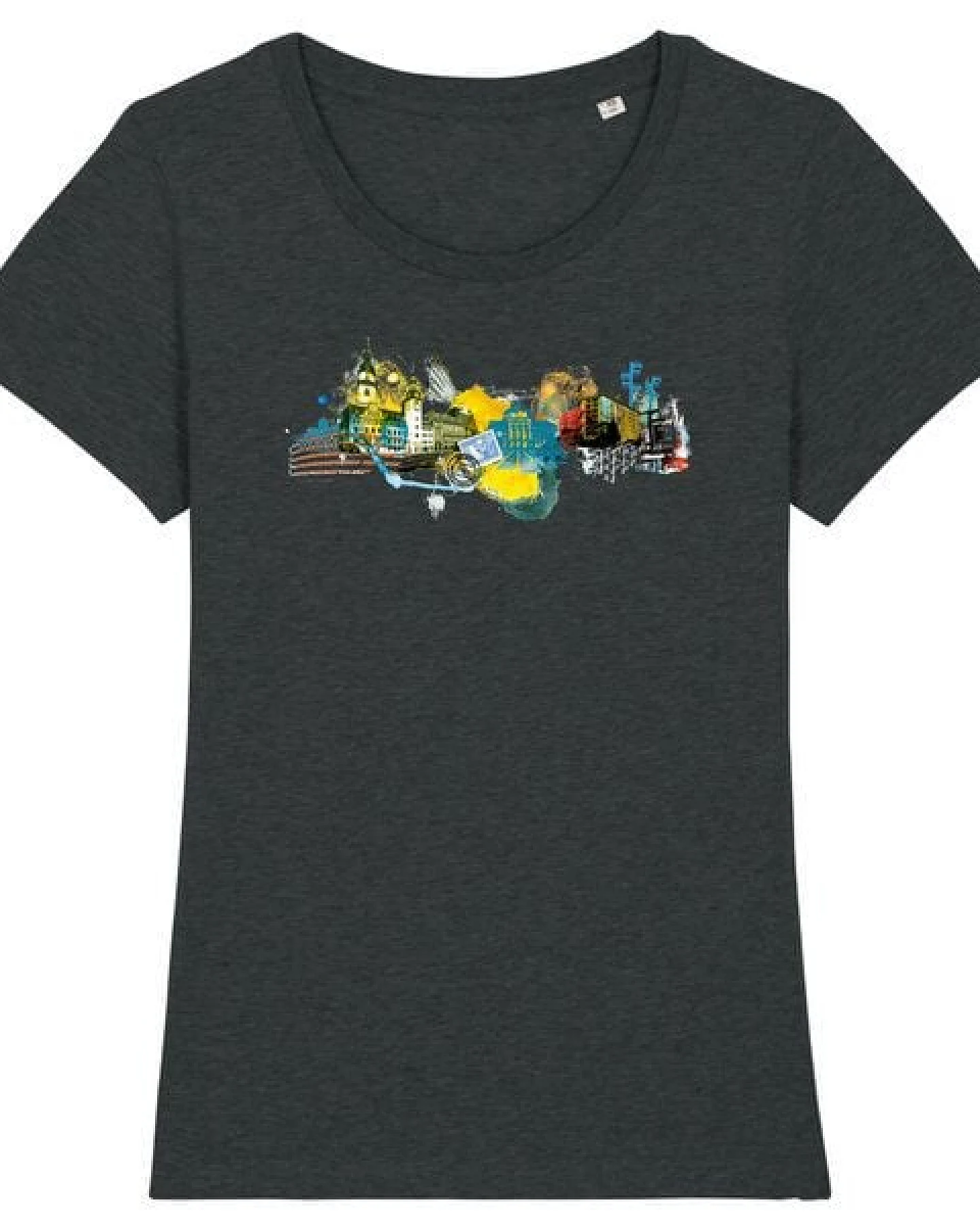 Spangeltangel Damen T-Shirt „Chemnitz“, für Frauen, Stadt, bedruckt, Biobaumwolle – Ansicht 2
