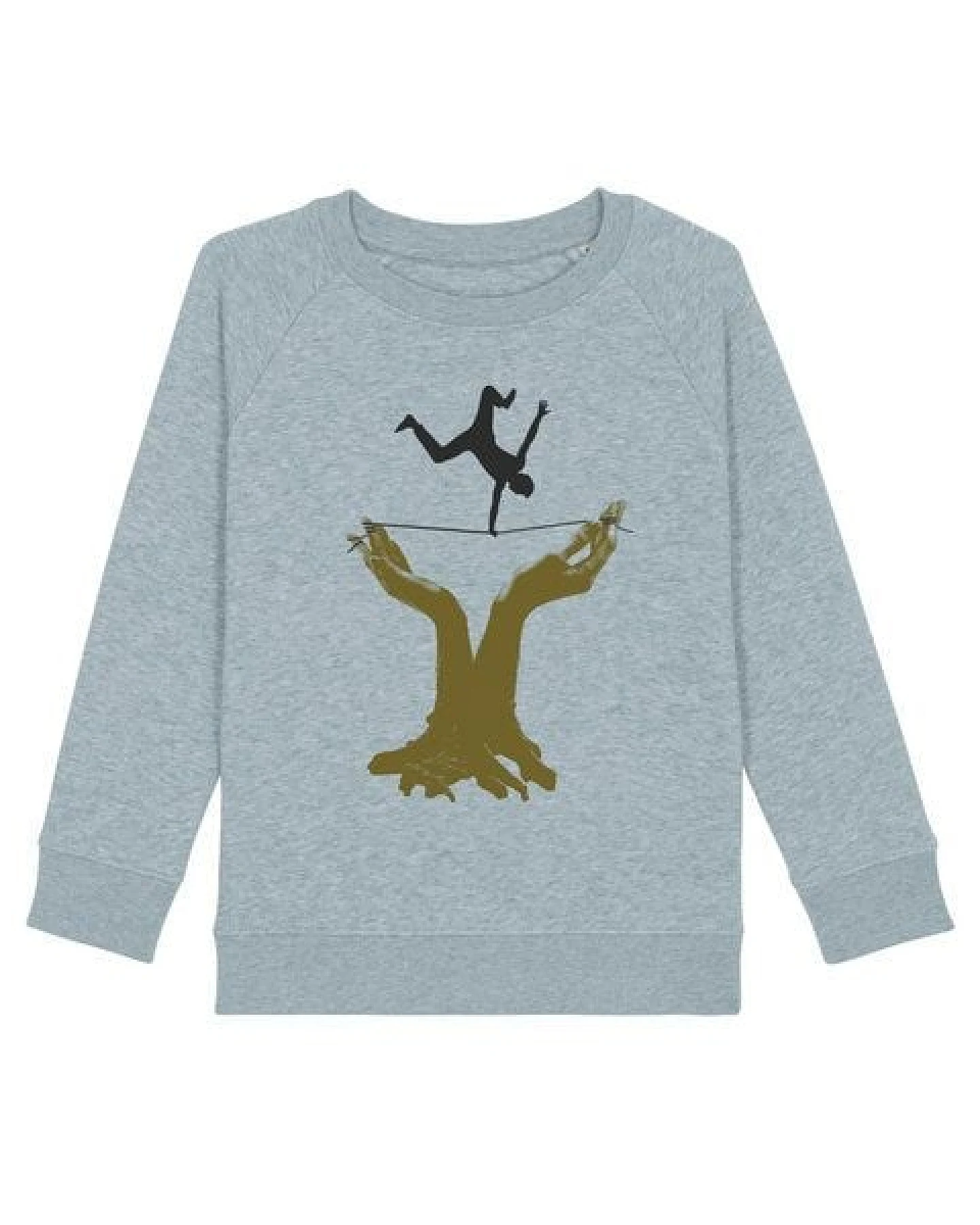 Spangeltangel Sweatshirt "Slackline", Kinder, Bio-Baumwolle, Siebdruck, Sport, bedruckt – Ansicht 2