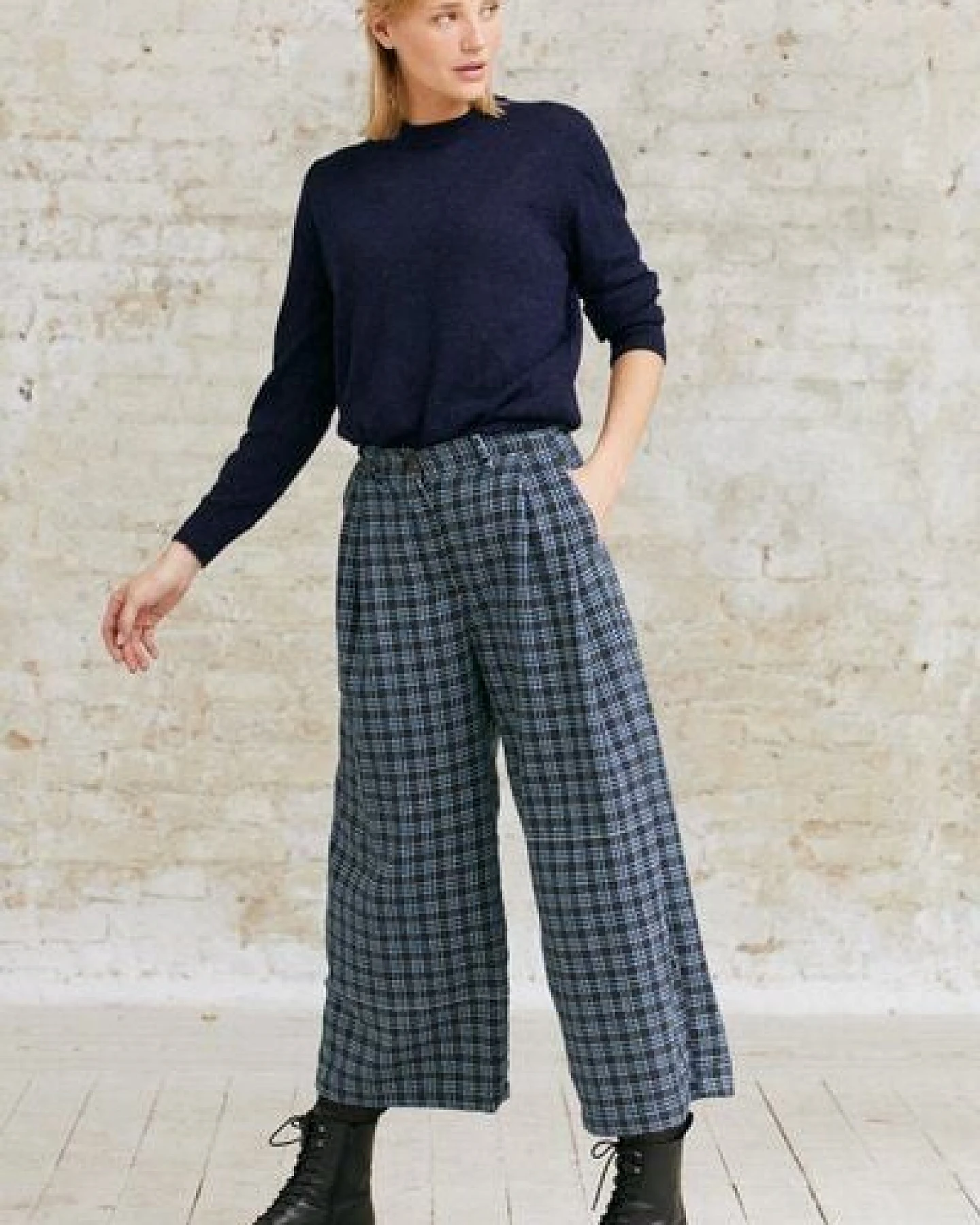 Jyoti - Fair Works Bio-Baumwoll Culotte Awasi – Ansicht 4