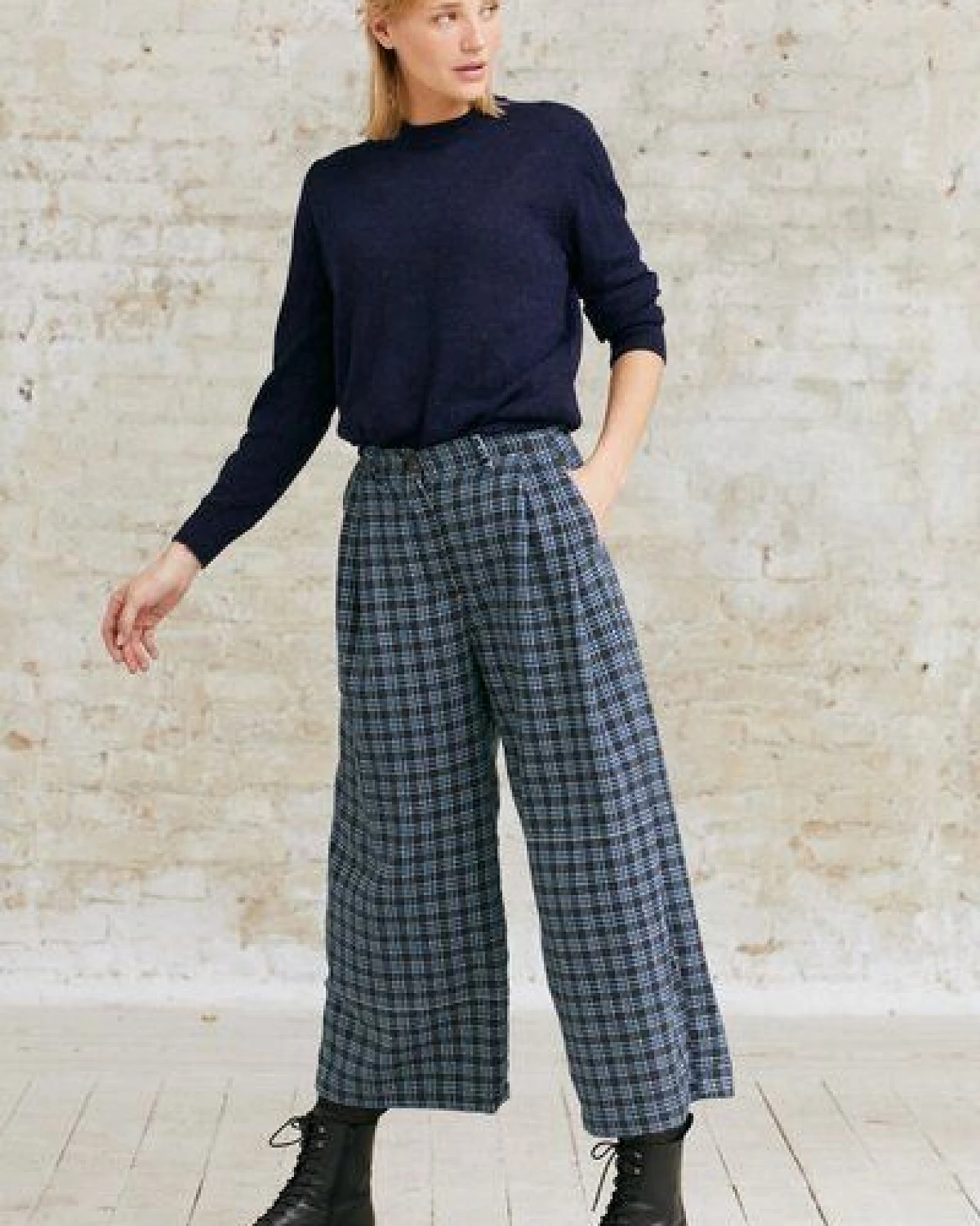 Jyoti - Fair Works Bio-Baumwoll Culotte Awasi – Ansicht 4