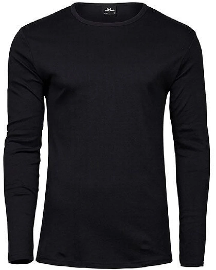 TeeJays Herren Langarm Shirt Taillierter Schnitt geschnitten Rundhals Bio - Baumwolle bis 3XL