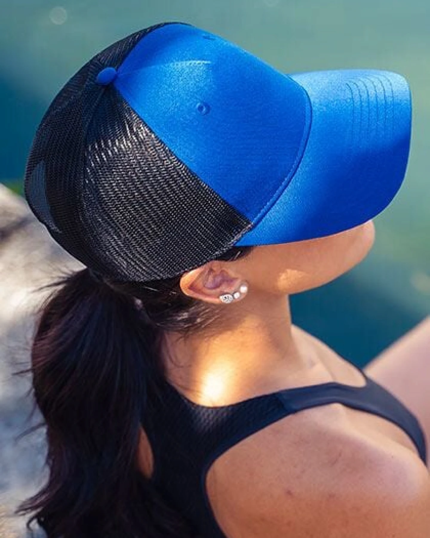 Atlantis Headwear Atlantis Zion Cap Mesh - Basecap zweifarbig aus Recyceltem Polyester Truckercap – Ansicht 2