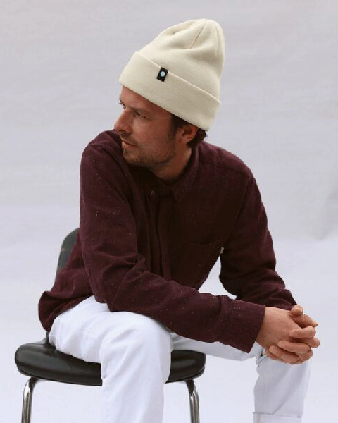 wysf. | what you stand for. Mütze, Bio-Baumwolle, Made in Deutschland, Unisex, Feinstrick – Ansicht 3