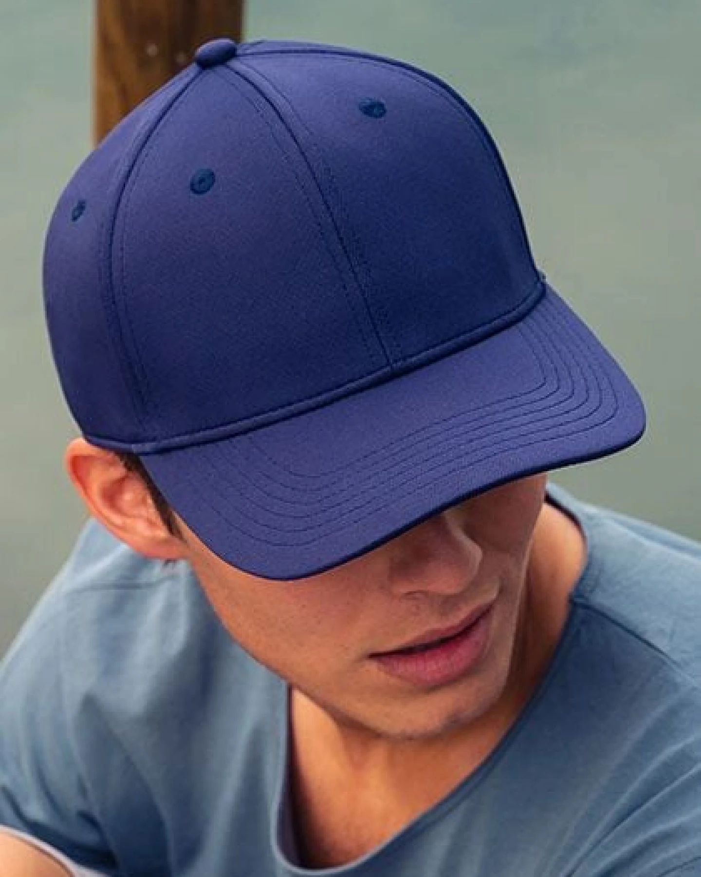 Atlantis Headwear Atlantis Skye Cap Leicht gebogener Schirm Hochwertiger Klettverschluss – Ansicht 2