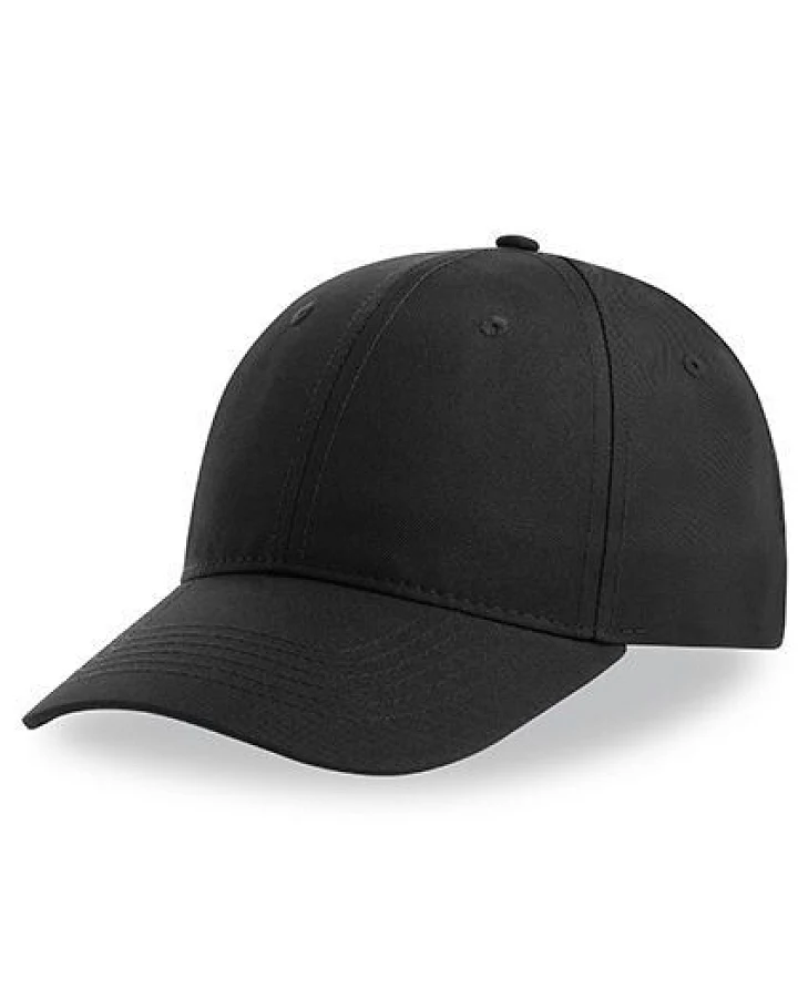 Atlantis Headwear Atlantis Recy Six Cap Klassische, strukturierte Baseballkappe, Geschwungener Schirm, Hochwertiger Klettverschluss