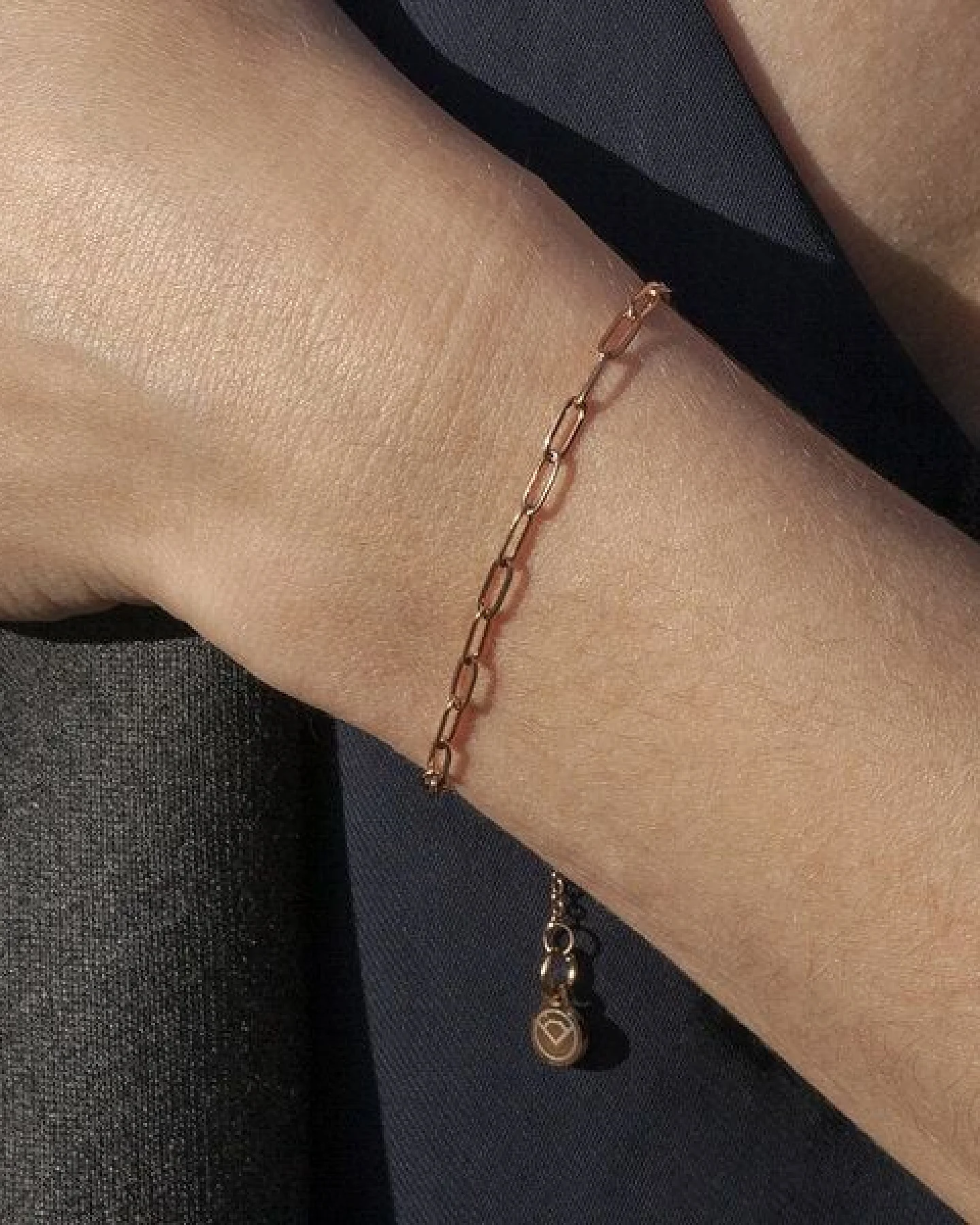 ALEXASCHA Feines Gliederarmband mit ovalen Gliedern – Ansicht 3