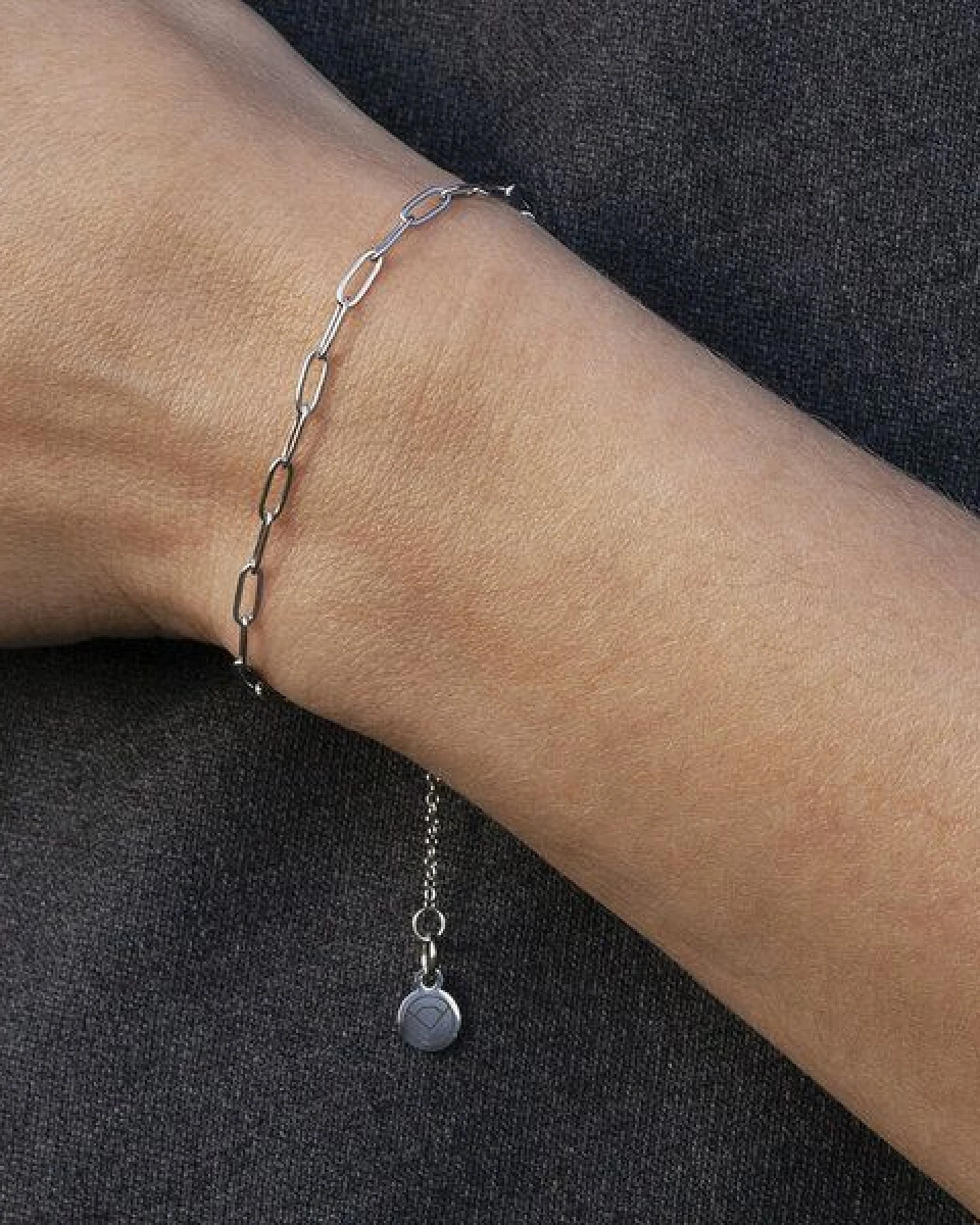 ALEXASCHA Feines Gliederarmband mit ovalen Gliedern – Ansicht 3