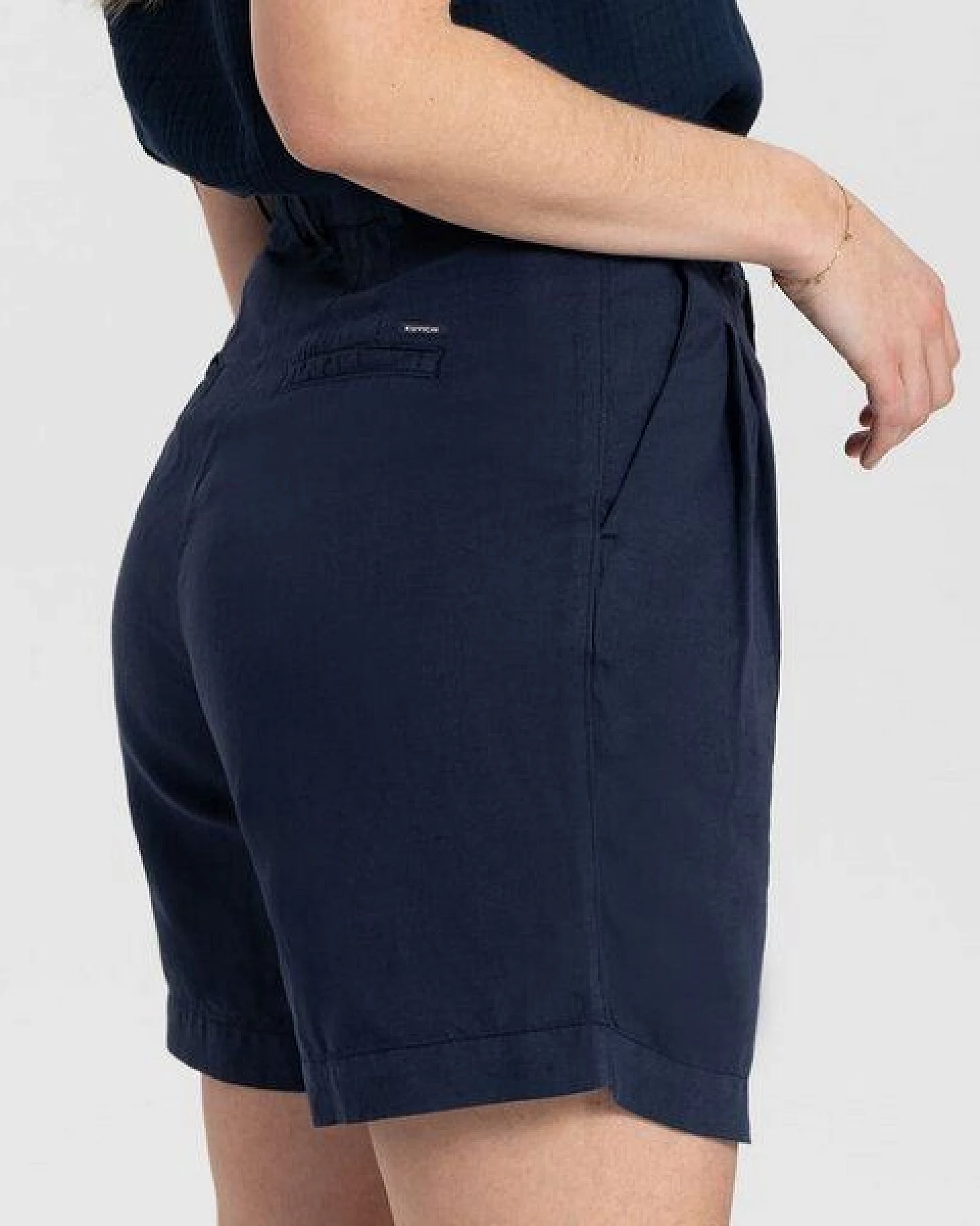 Kuyichi Shorts - Sofia Shorts - Bio-Baumwolle und Leinen – Ansicht 4