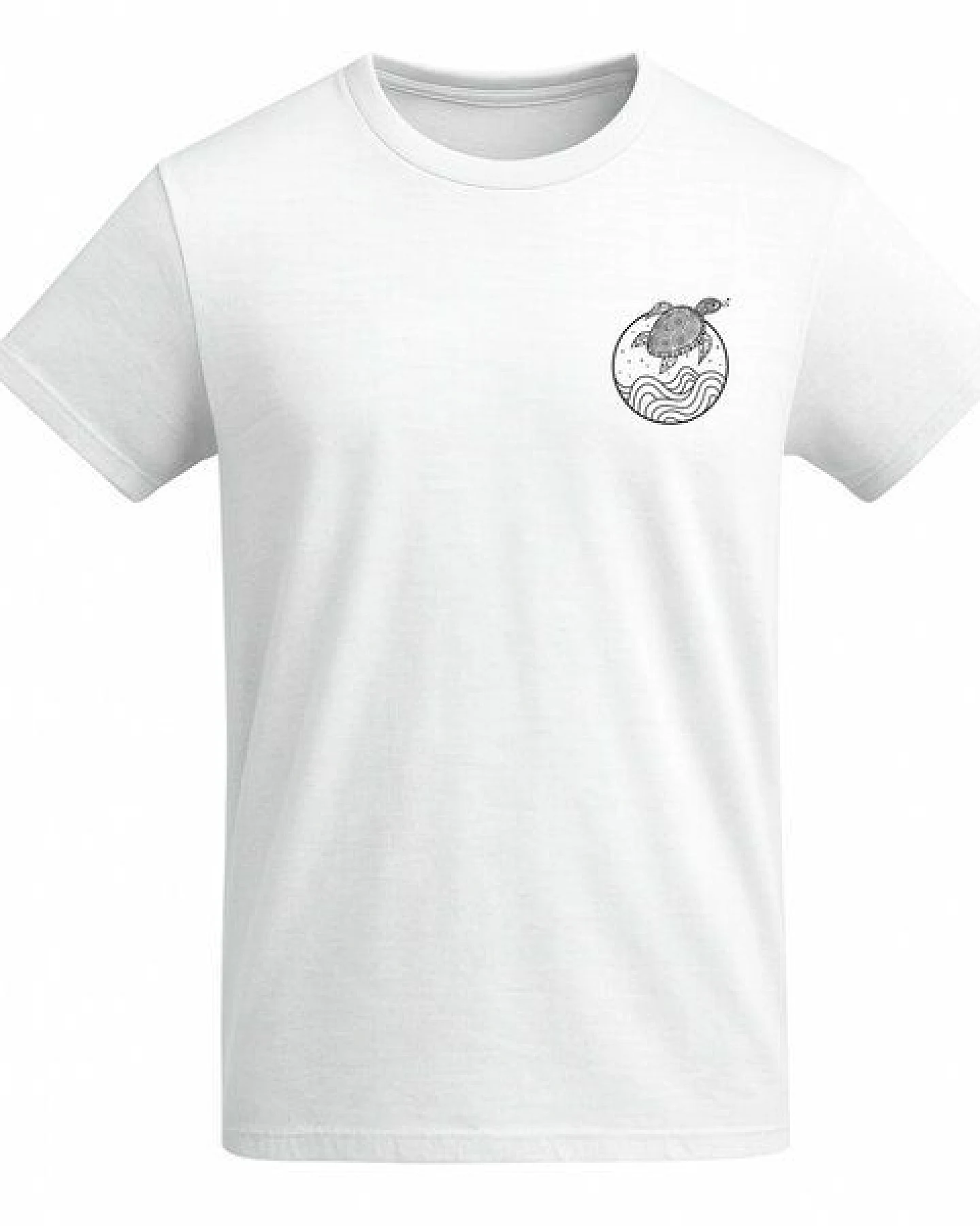 vis wear Schildkröte zwischen Ozean und Wellen - Organic Shirt – Ansicht 3