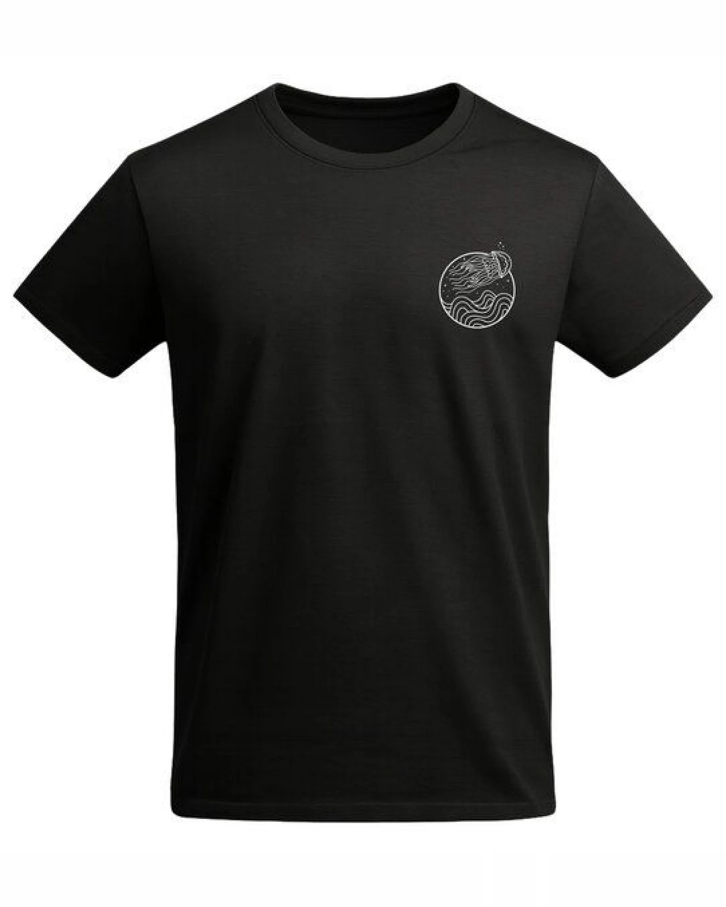 vis wear Qualle zwischen Ozean und Wellen - Unisex Organic T-Shirt – Ansicht 3