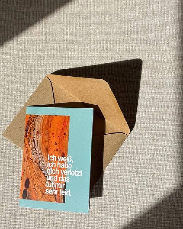 embrace cards Empathische Entschuldigungskarte