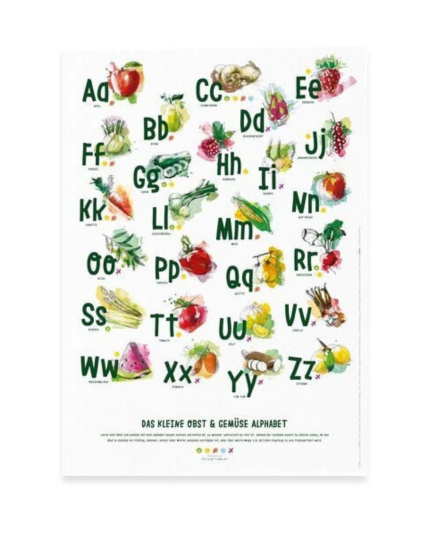 Portia by Callidus Designs ABC-, Saisonkalender für Kinder mit magnetischer Posterleiste – Ansicht 2