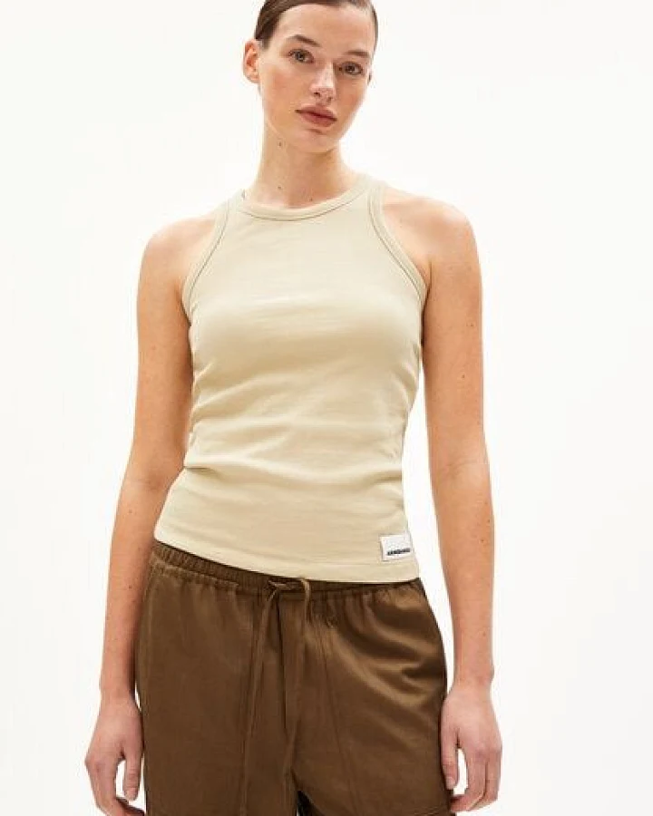 ARMEDANGELS KANITAA Damen Ripp-Top aus Bio-Baumwoll Mix