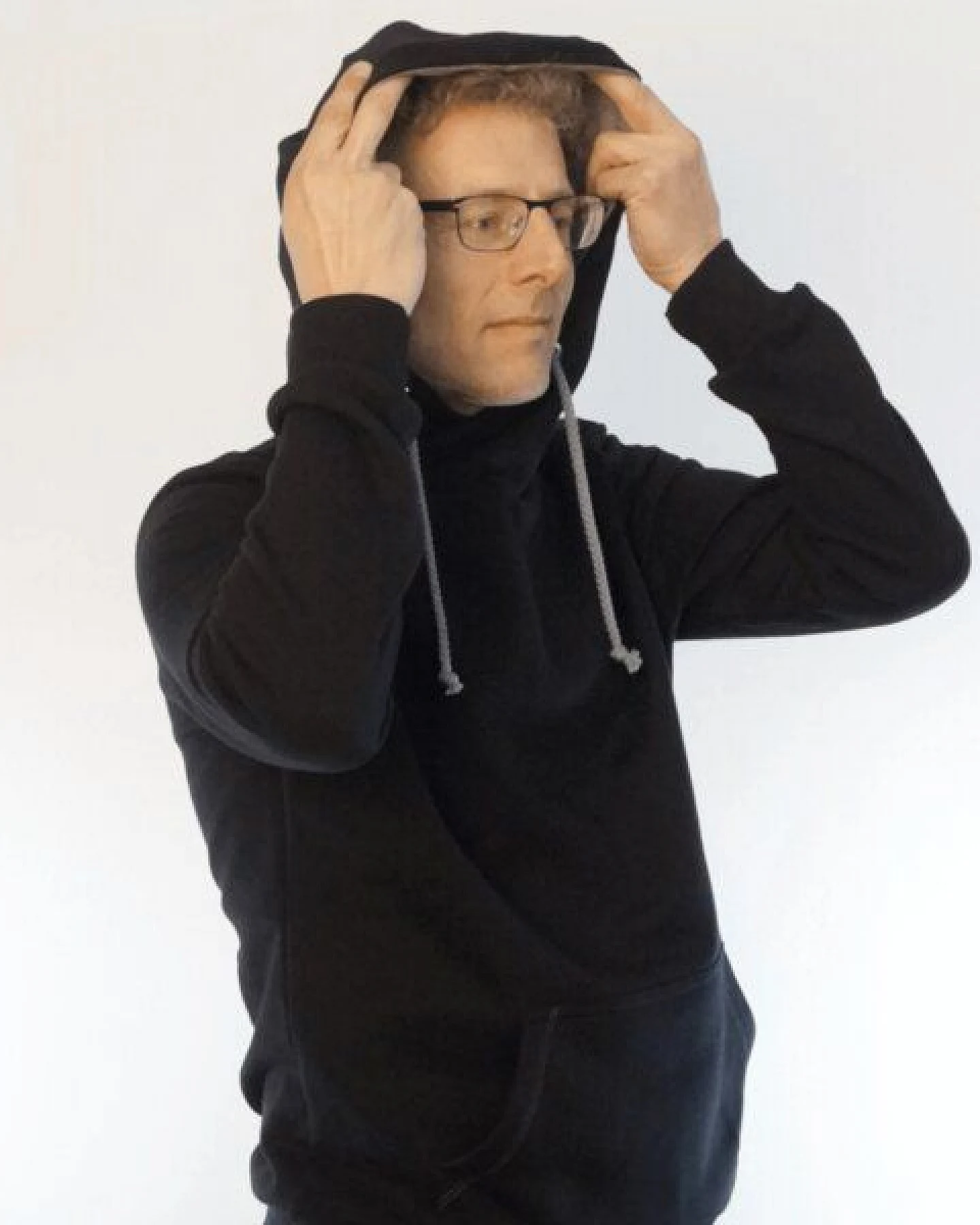 WASNI Hoodie mit Schalkragen, made in Esslingen aus 100% Biobaumwolle – Ansicht 3