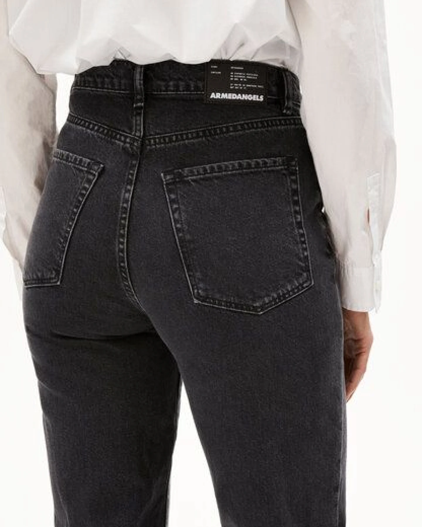ARMEDANGELS MAIRAA - Damen Jeans Mom Fit High Waist Ankle recycelte Baumwolle Non-Stretch – Ansicht 3