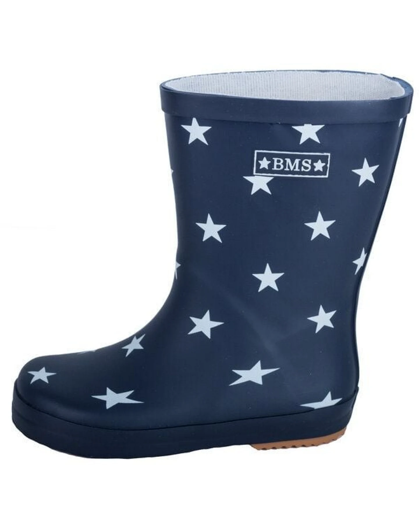 BMS Gummistiefel aus Naturkautschuk, marine mit Sternen – Ansicht 3