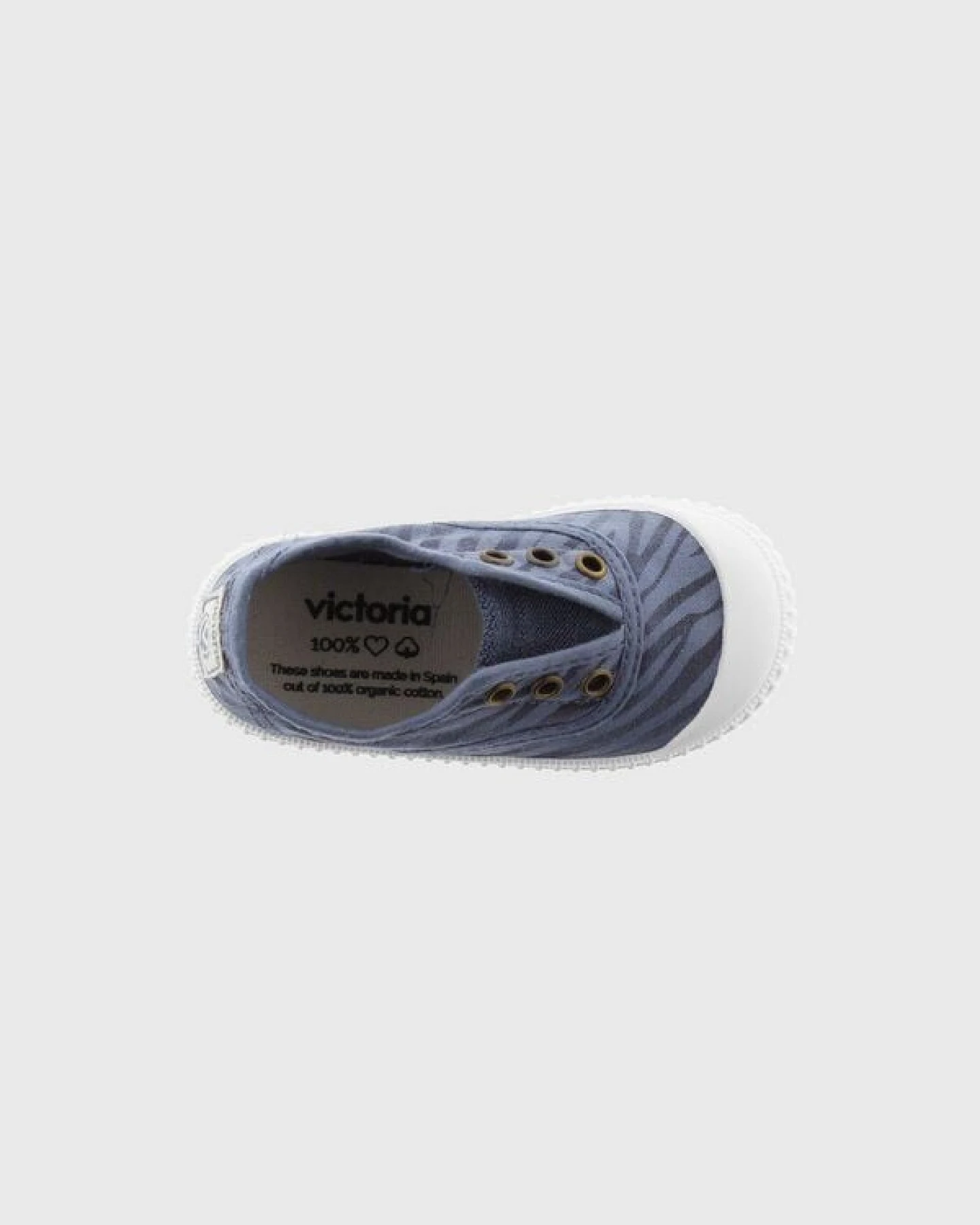 Victoria vegane Kinder-Schlüpfsneaker – Tintada Zebra – Ansicht 2