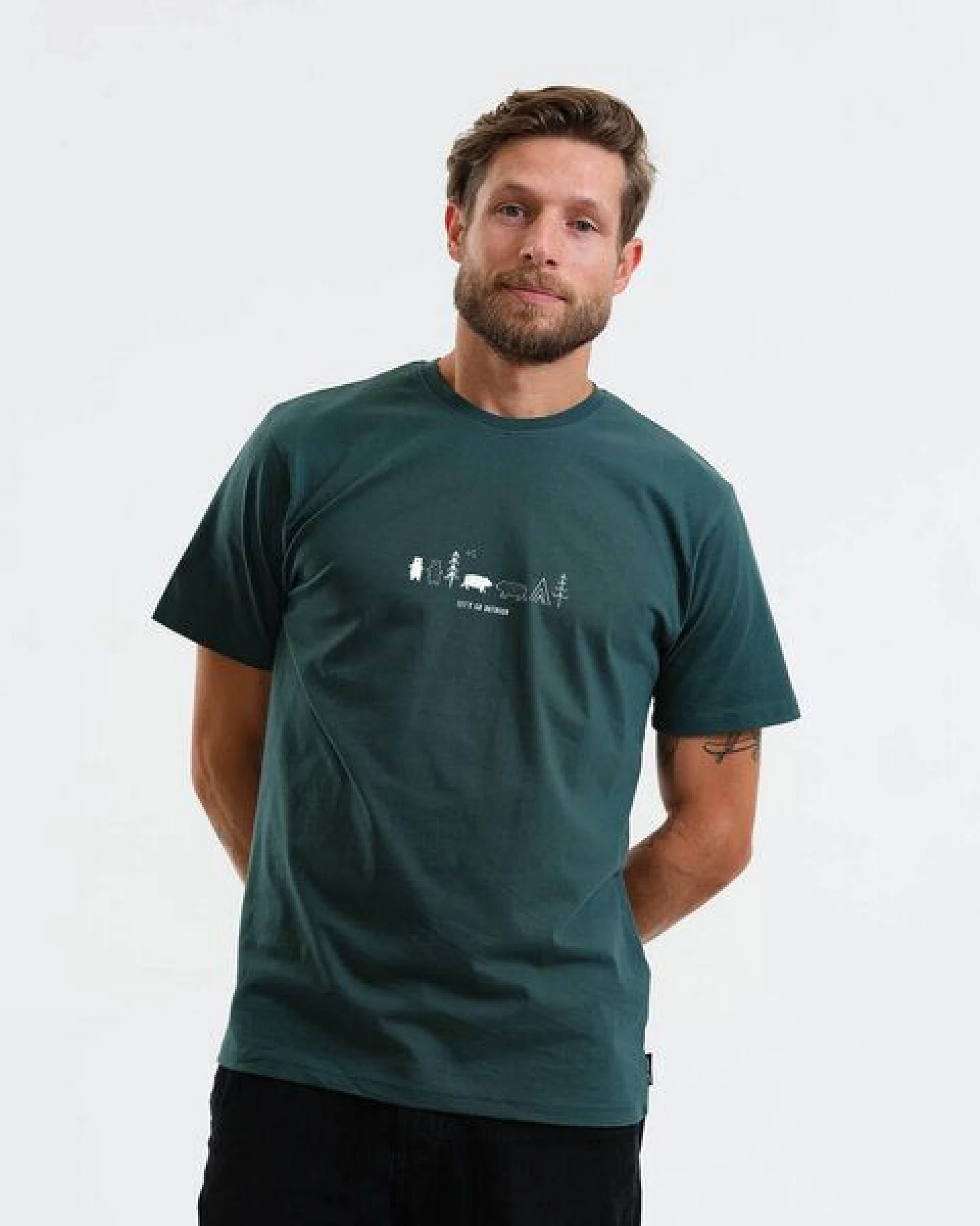 GARY MASH T-Shirt Let's go outdoor aus Bio-Baumwolle – Ansicht 3