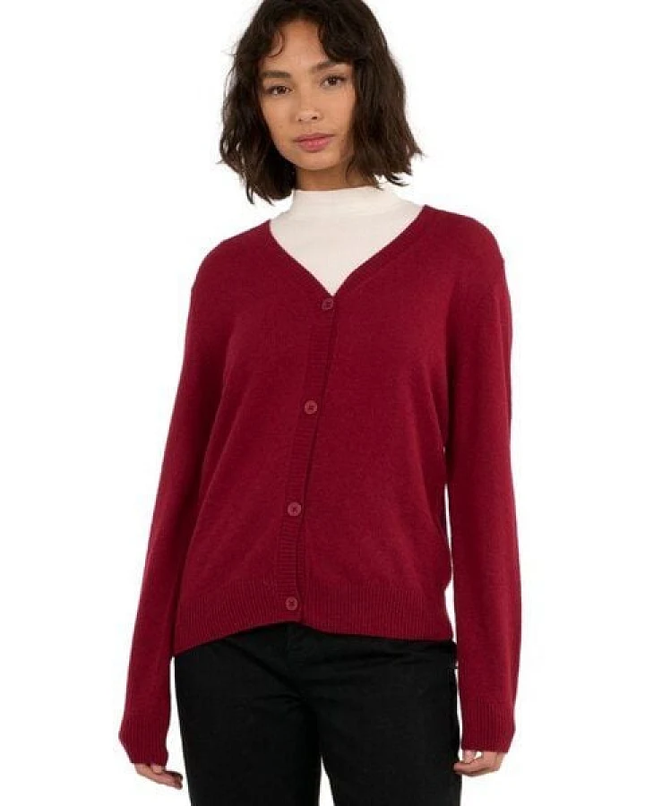 KnowledgeCotton Apparel Damen Strick-Cardigan reine Bio-Wolle