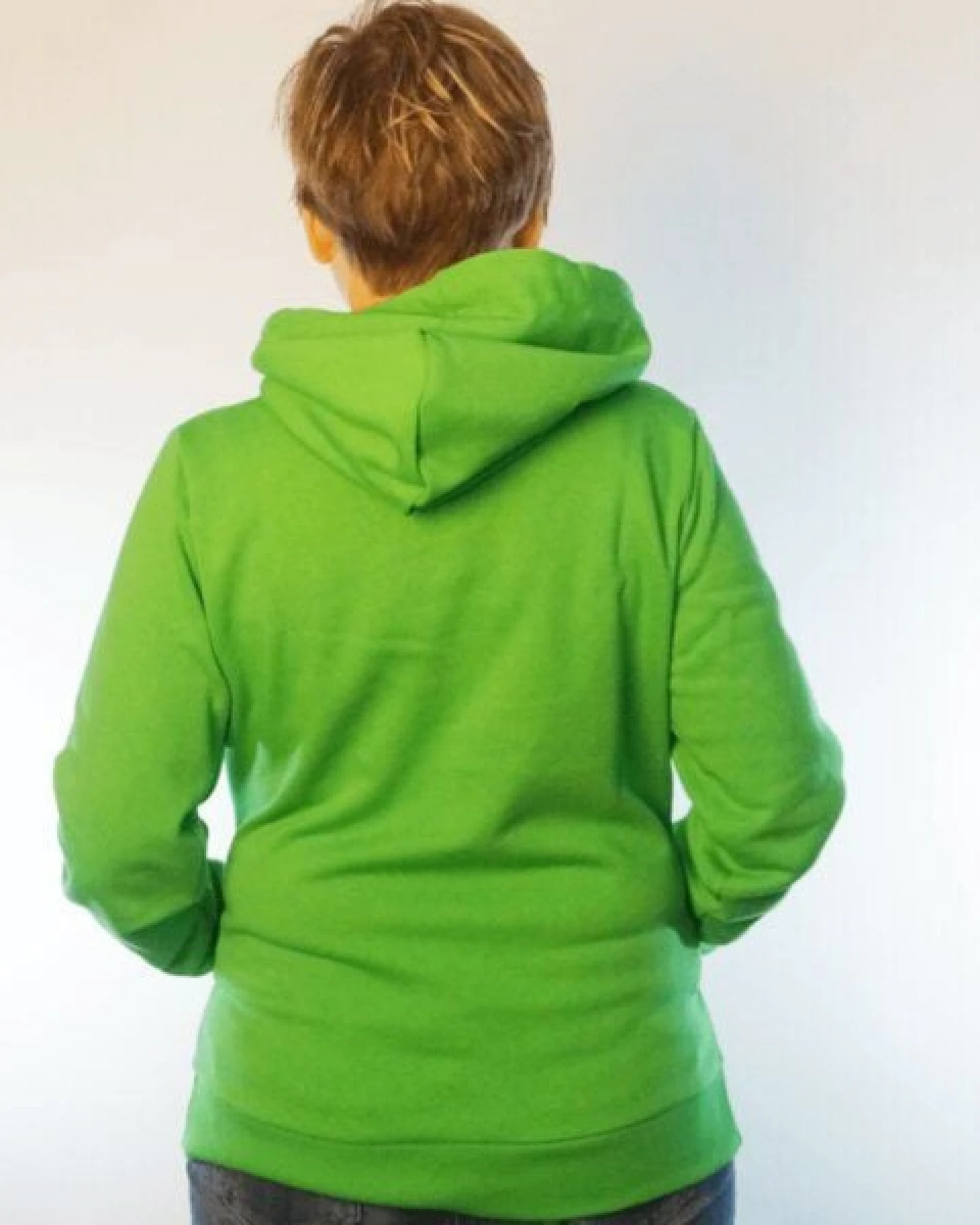 WASNI Frauen-Hoodie mit Schalkragen, made in Esslingen aus 100% Biobaumwolle – Ansicht 4