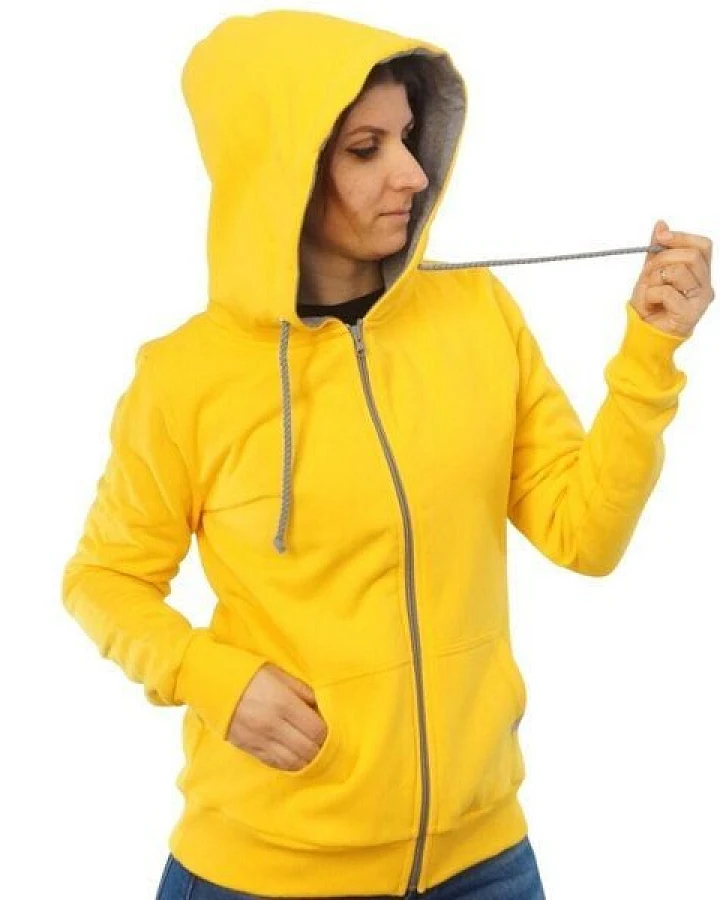 WASNI Frauen-Kapuzenjacke, made in Esslingen aus 100% Biobaumwolle