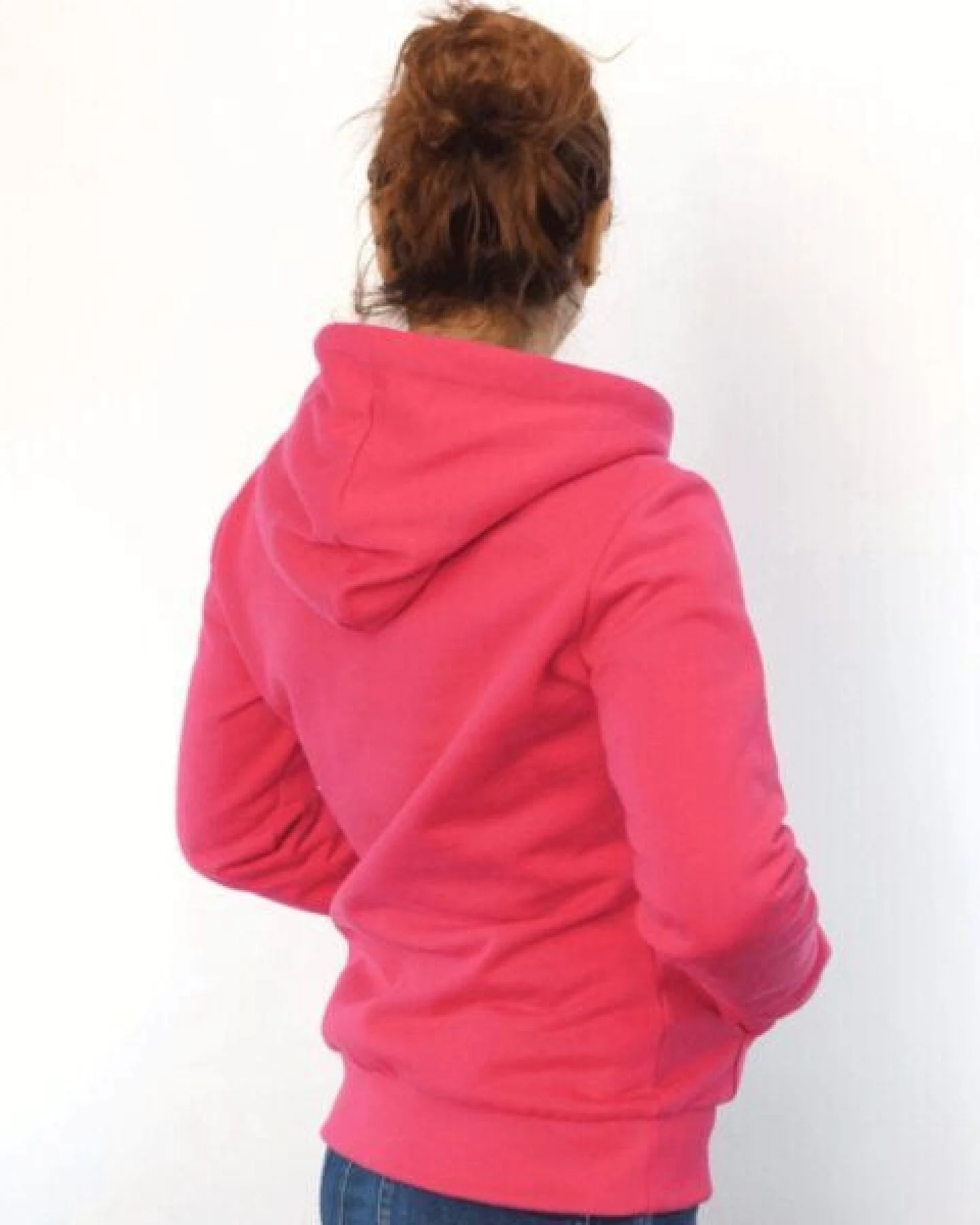 WASNI Frauen-Kapuzenjacke, made in Esslingen aus 100% Biobaumwolle – Ansicht 3