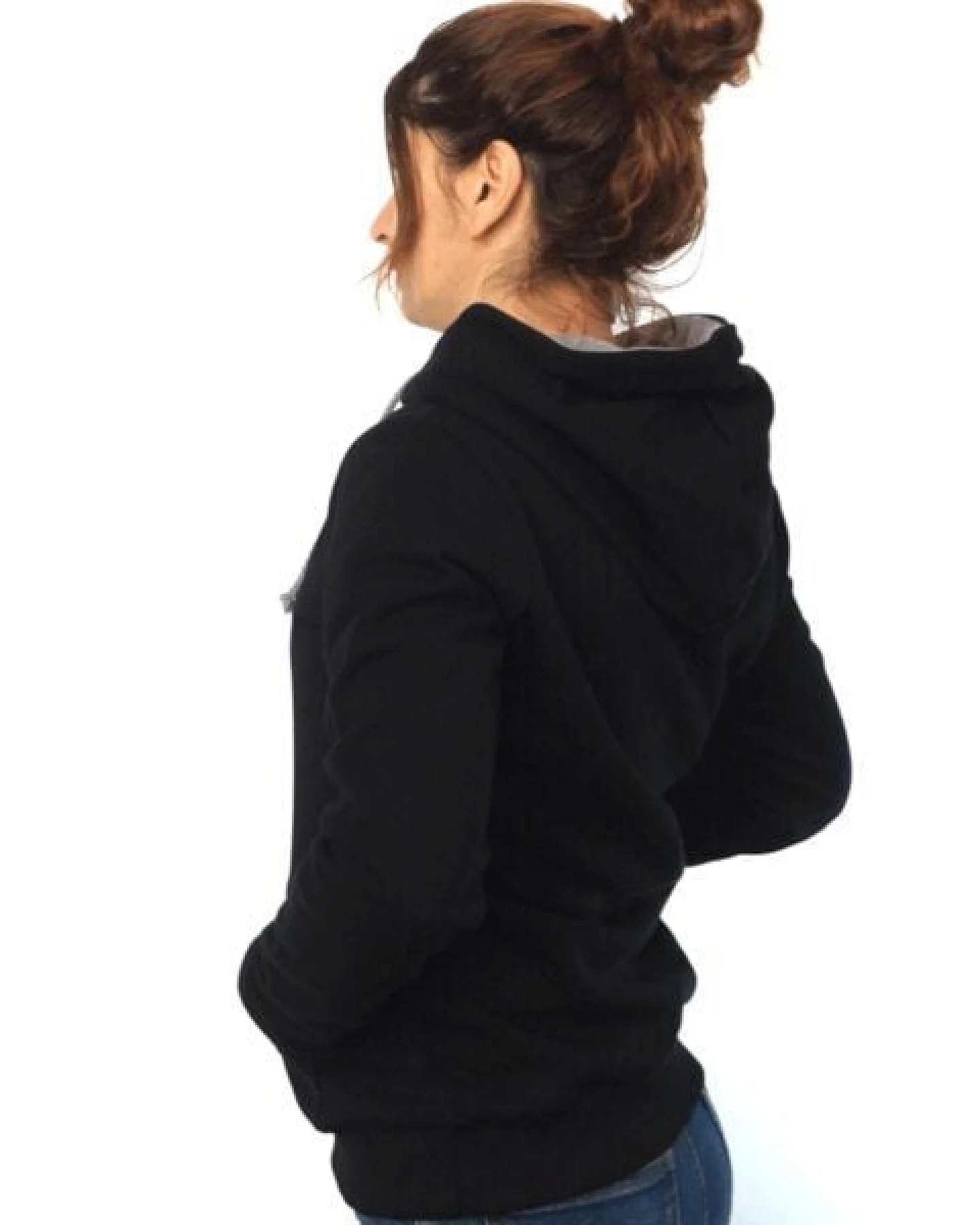 WASNI Frauen-Kapuzenjacke, made in Esslingen aus 100% Biobaumwolle – Ansicht 3