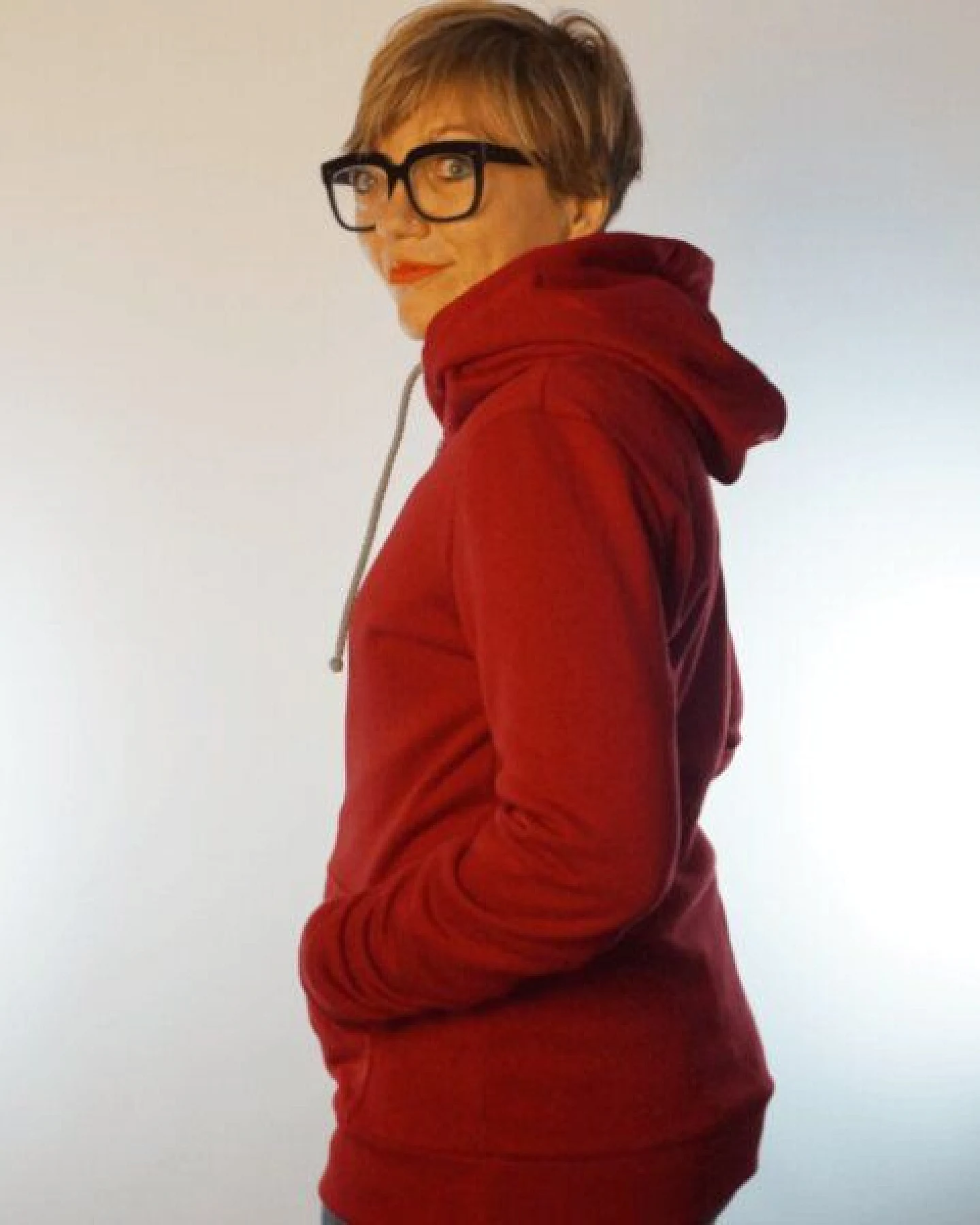 WASNI Frauen-Kapuzenjacke, made in Esslingen aus 100% Biobaumwolle – Ansicht 4