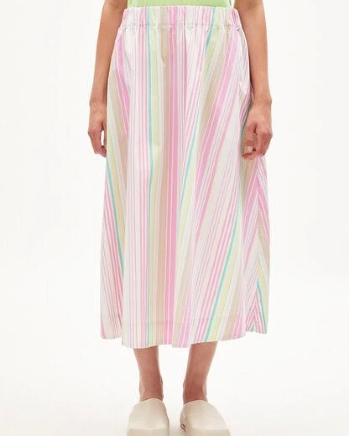ARMEDANGELS PARLOMAA STRIPES - Damen Webrock Regular Fit aus Bio-Baumwolle