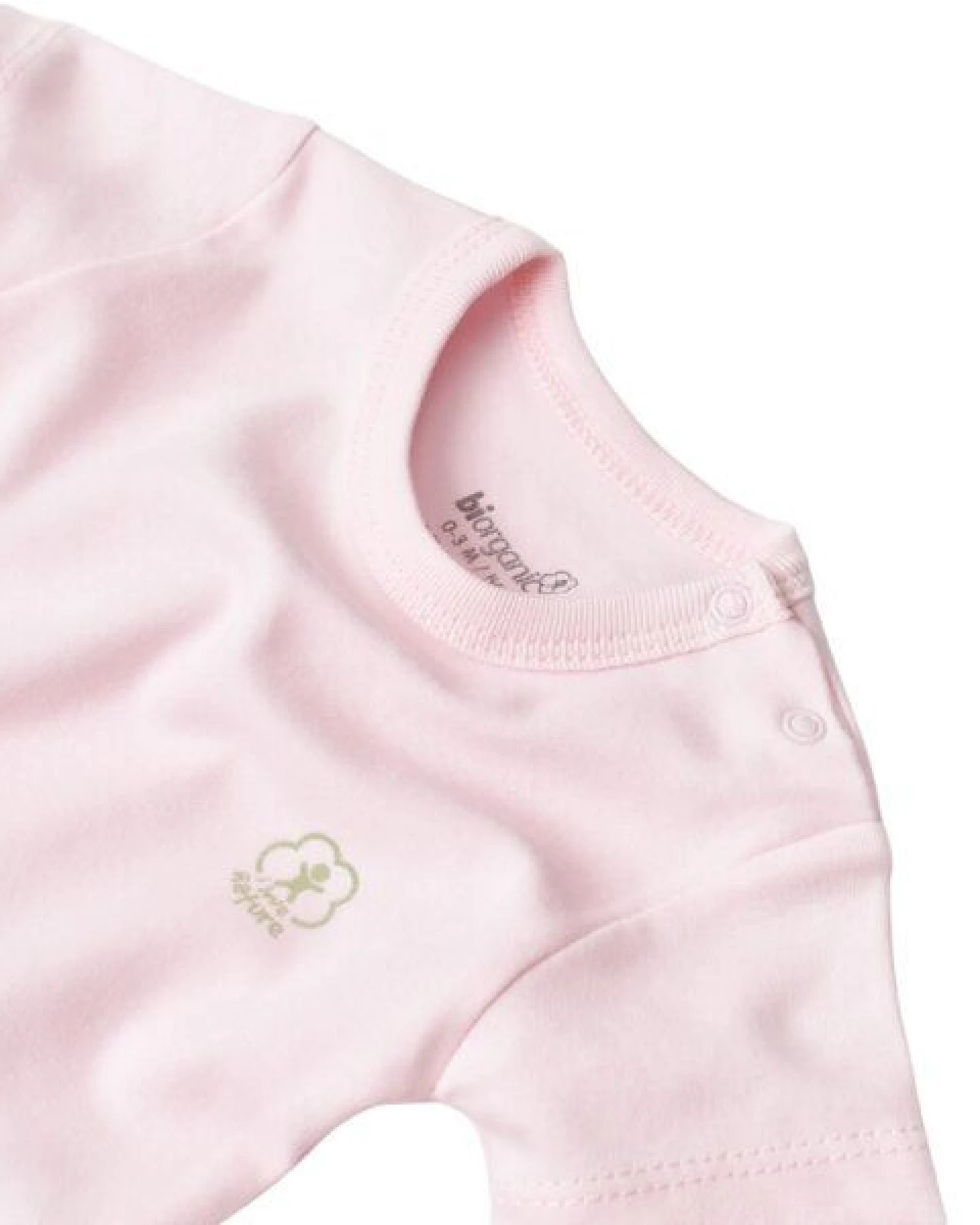 Biorganic Baby Body 100% Bio-Baumwolle Basic Nature Kurzarmbody GOTS – Ansicht 3
