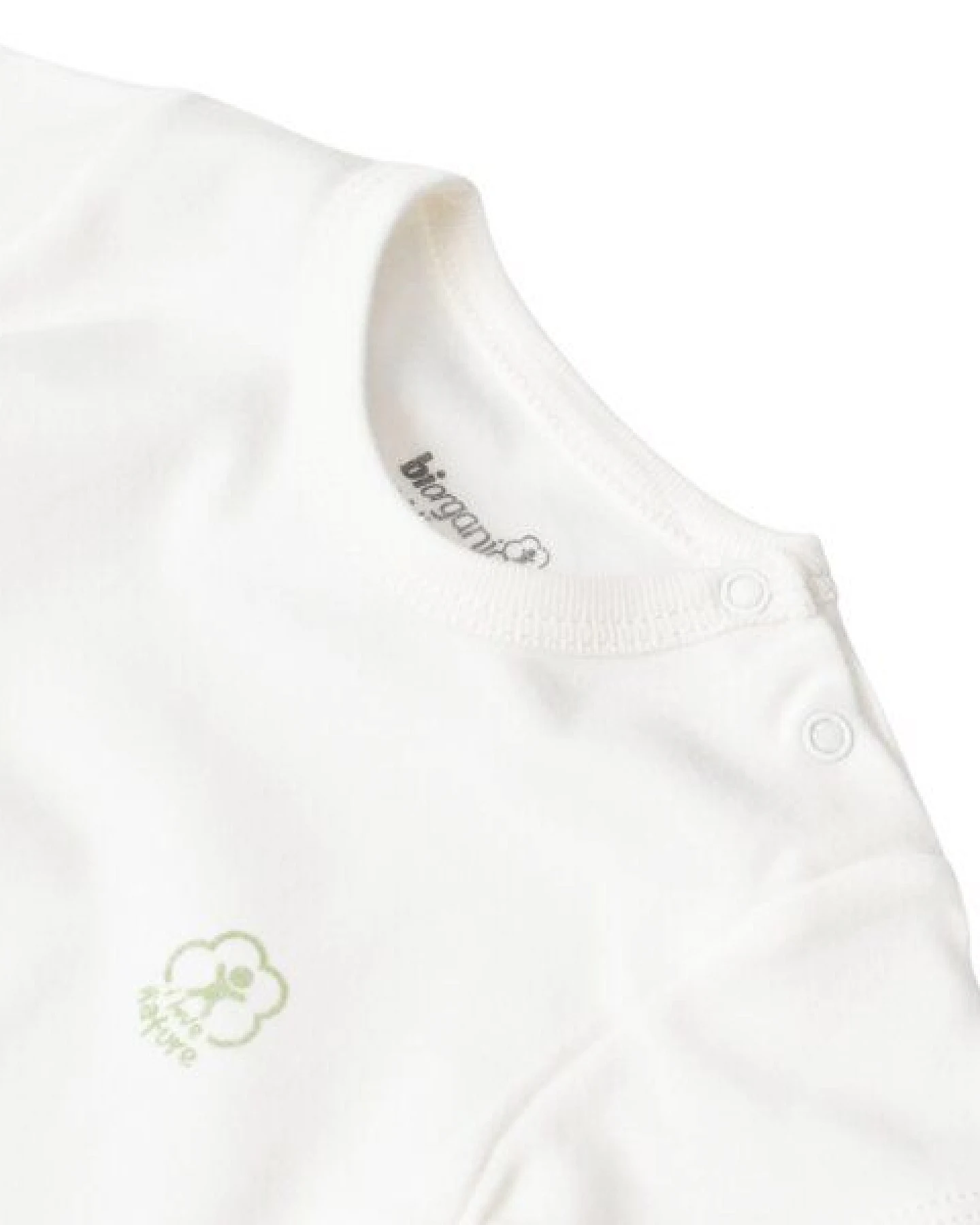 Biorganic Baby Body 100% Bio-Baumwolle Basic Nature Kurzarmbody GOTS – Ansicht 3