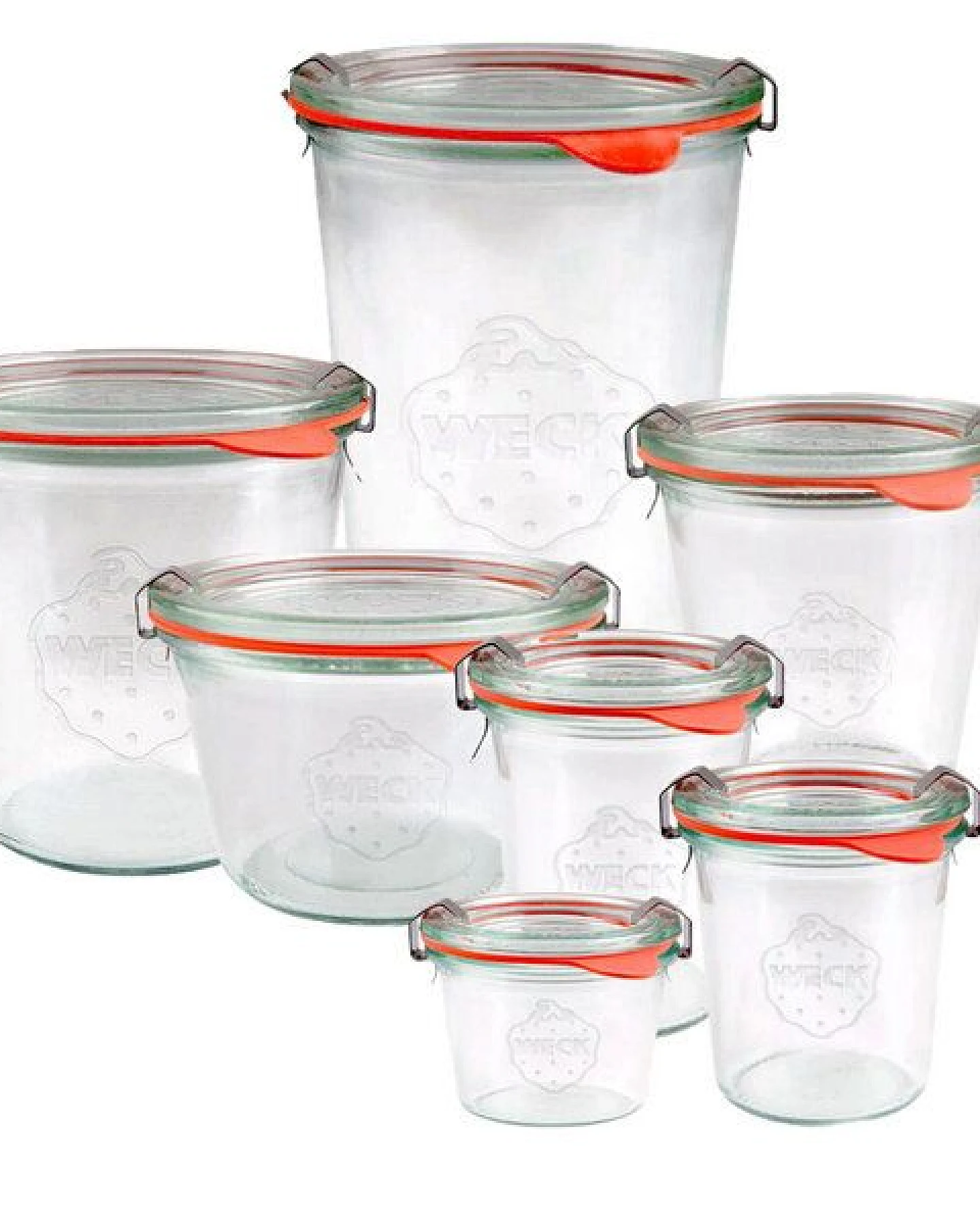 mikken WECK Sturzglas 80 - 850 ml mit Deckel, Gummiring und Klammern – Ansicht 2