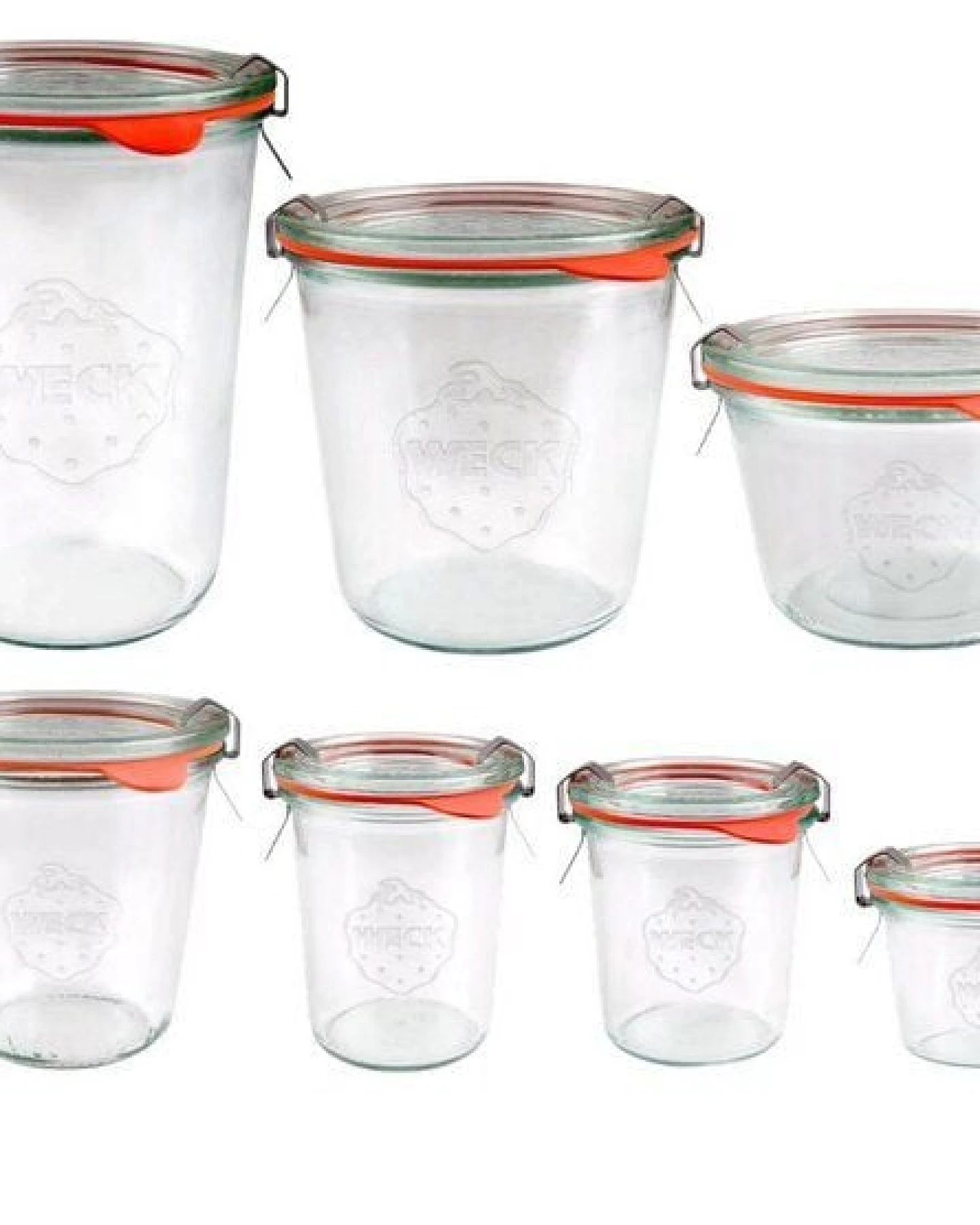 mikken WECK Sturzglas 80 - 850 ml mit Deckel, Gummiring und Klammern – Ansicht 4