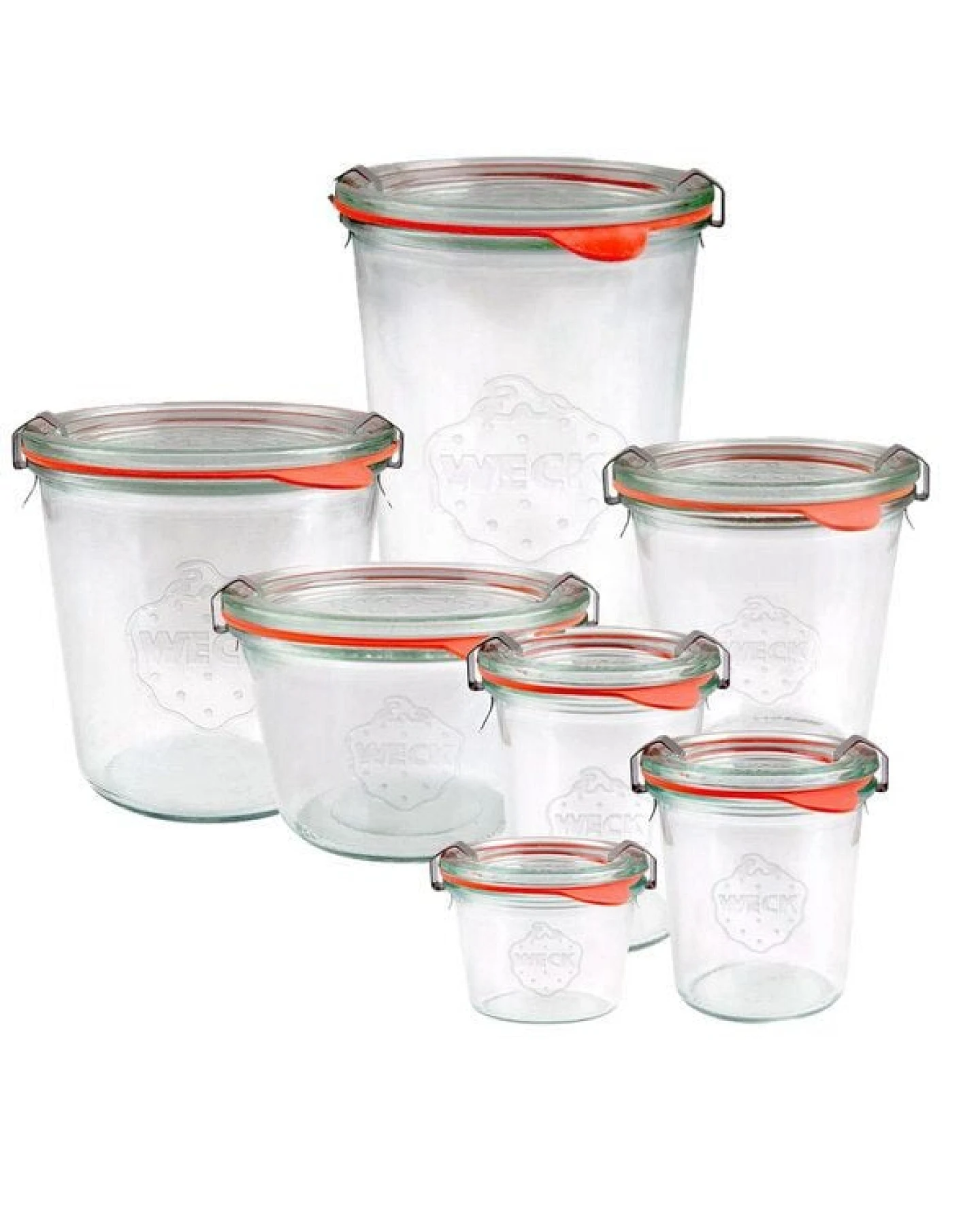 mikken WECK Sturzglas 80 - 850 ml mit Deckel, Gummiring und Klammern – Ansicht 2