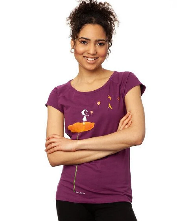 FellHerz Damen T-Shirt Schwalbenzug