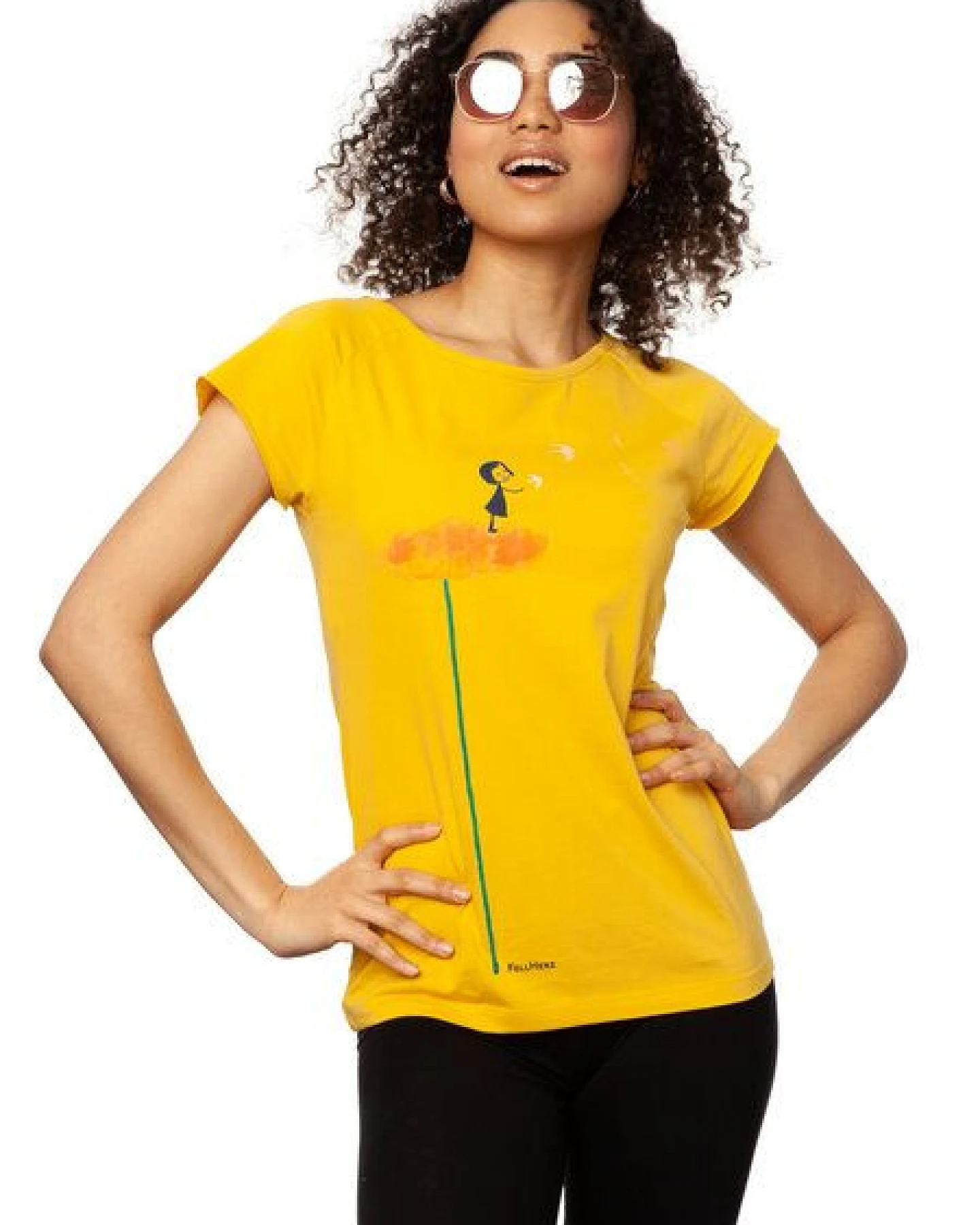 FellHerz Damen T-Shirt Schwalbenzug – Ansicht 4