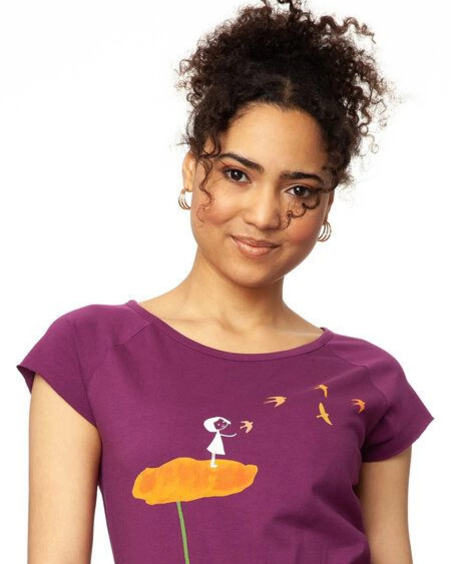 FellHerz Damen T-Shirt Schwalbenzug – Ansicht 3