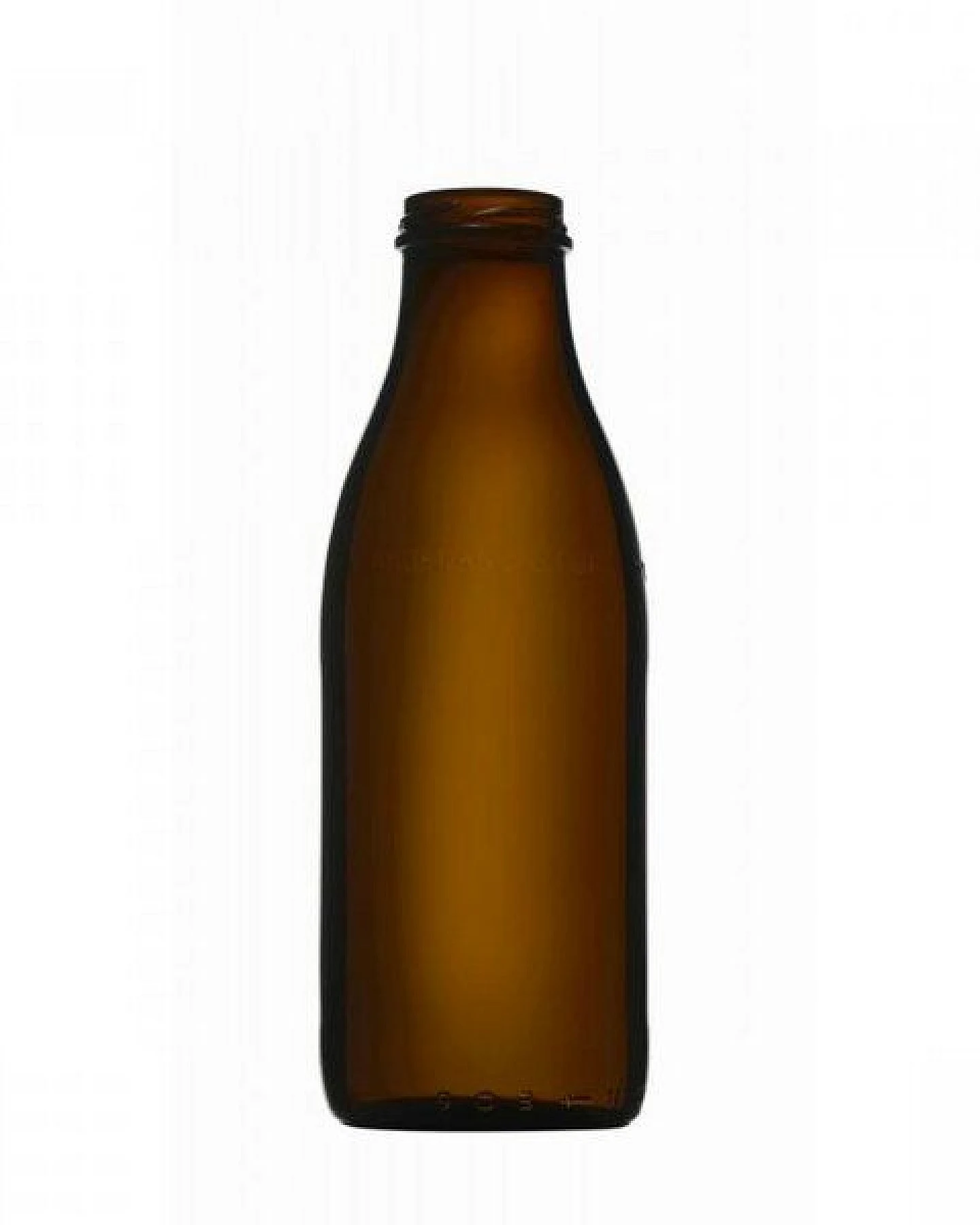 mikken 4er Set Milchflasche 1000 ml braune Glasflasche mit Ersatzdeckel Blueseal Deckel – Ansicht 3