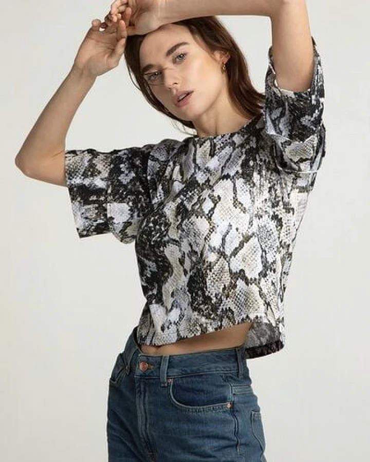 Lovjoi Print-Shirt LILLIT aus 100% Biobaumwolle