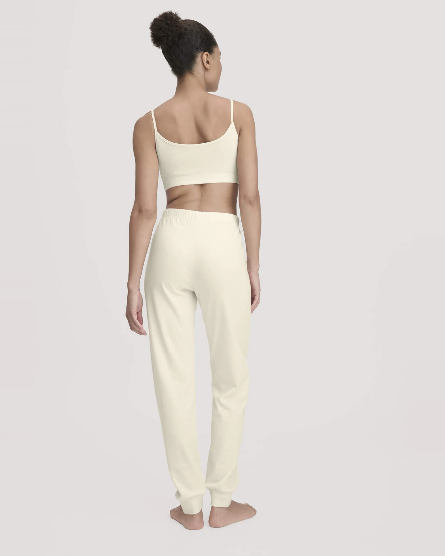 hessnatur Damen Schlafhose PURE NATURE aus Bio-Baumwolle - natur - Größe 42 – Ansicht 2
