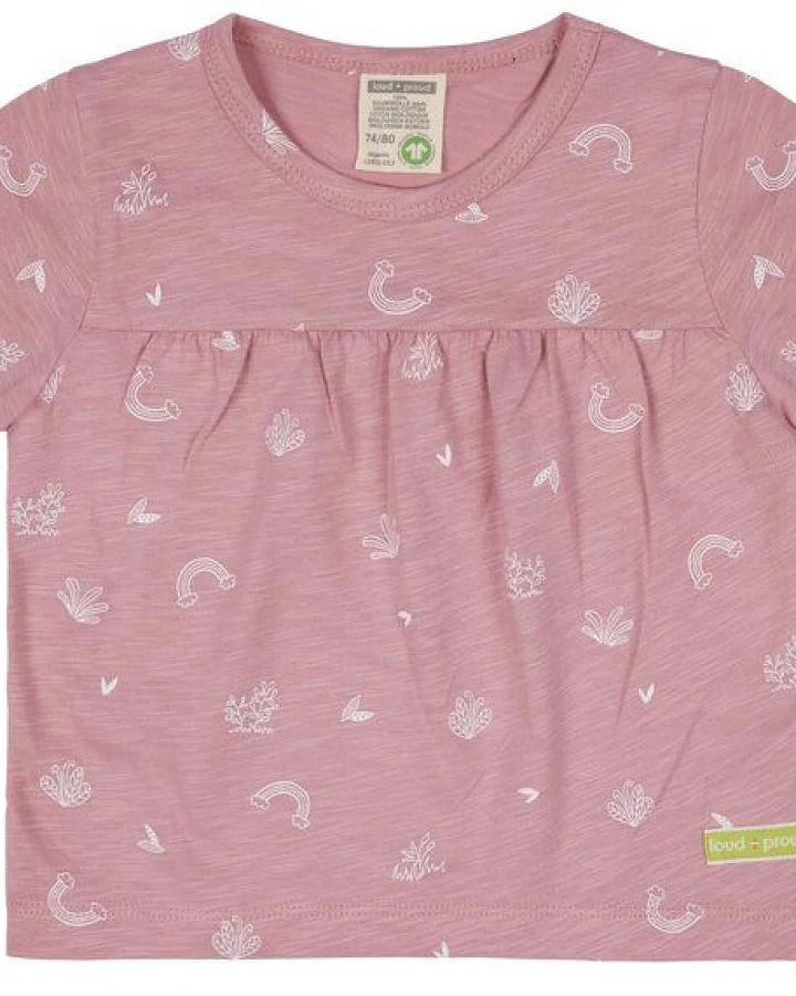 loud + proud Babys & Kinder Tunika Slub Jersey mit Druck, GOTS-zertifiziert