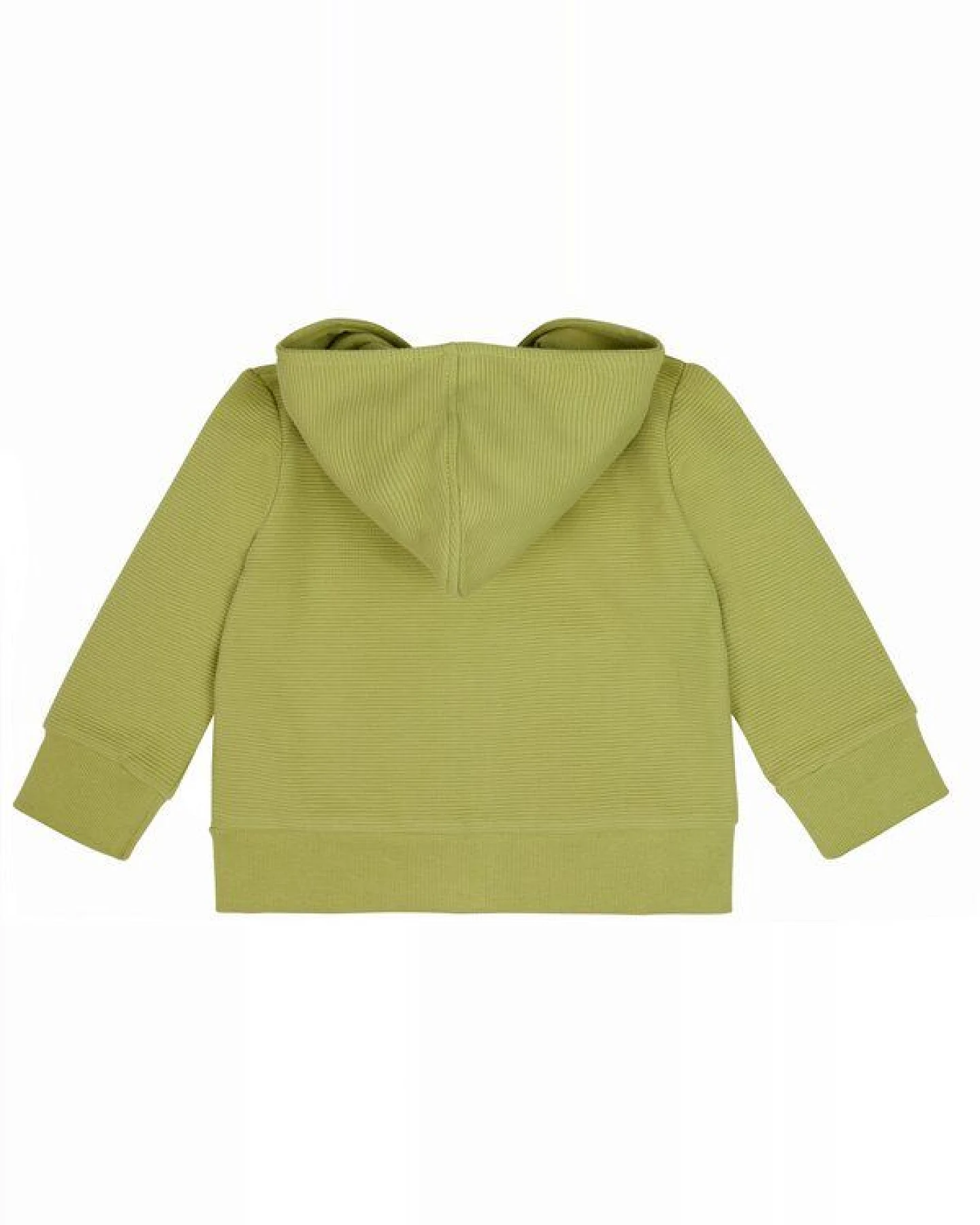 loud + proud Babys & Kinder Kapuzenjacke Rippenstruktur, GOTS-zertifiziert – Ansicht 2