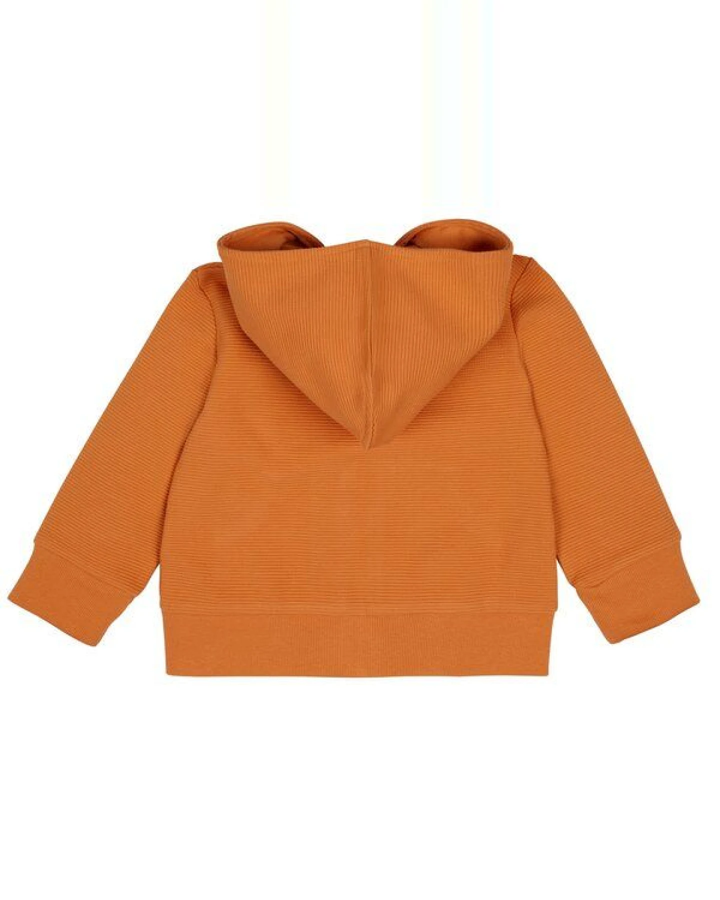 loud + proud Babys & Kinder Kapuzenjacke Rippenstruktur, GOTS-zertifiziert – Ansicht 2
