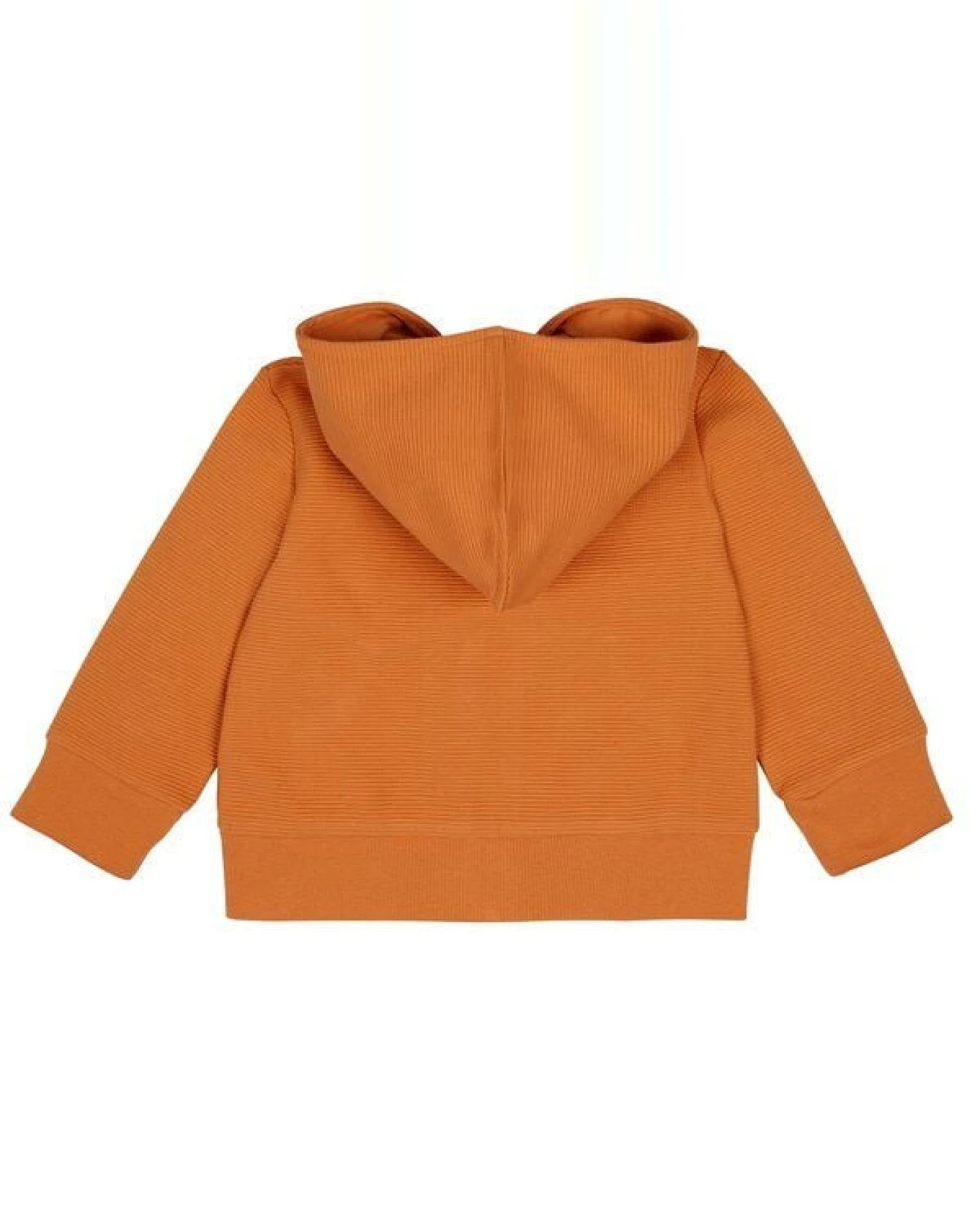loud + proud Babys & Kinder Kapuzenjacke Rippenstruktur, GOTS-zertifiziert – Ansicht 2