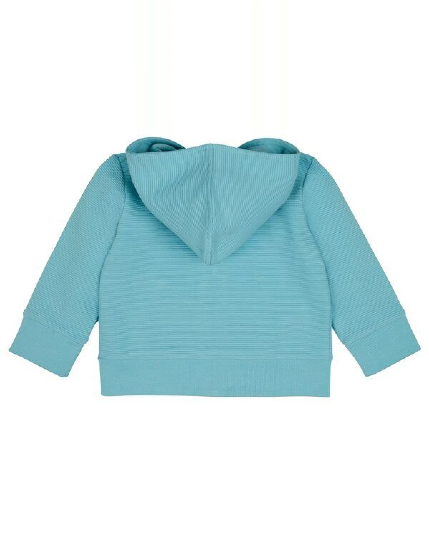 loud + proud Babys & Kinder Kapuzenjacke Rippenstruktur, GOTS-zertifiziert – Ansicht 2