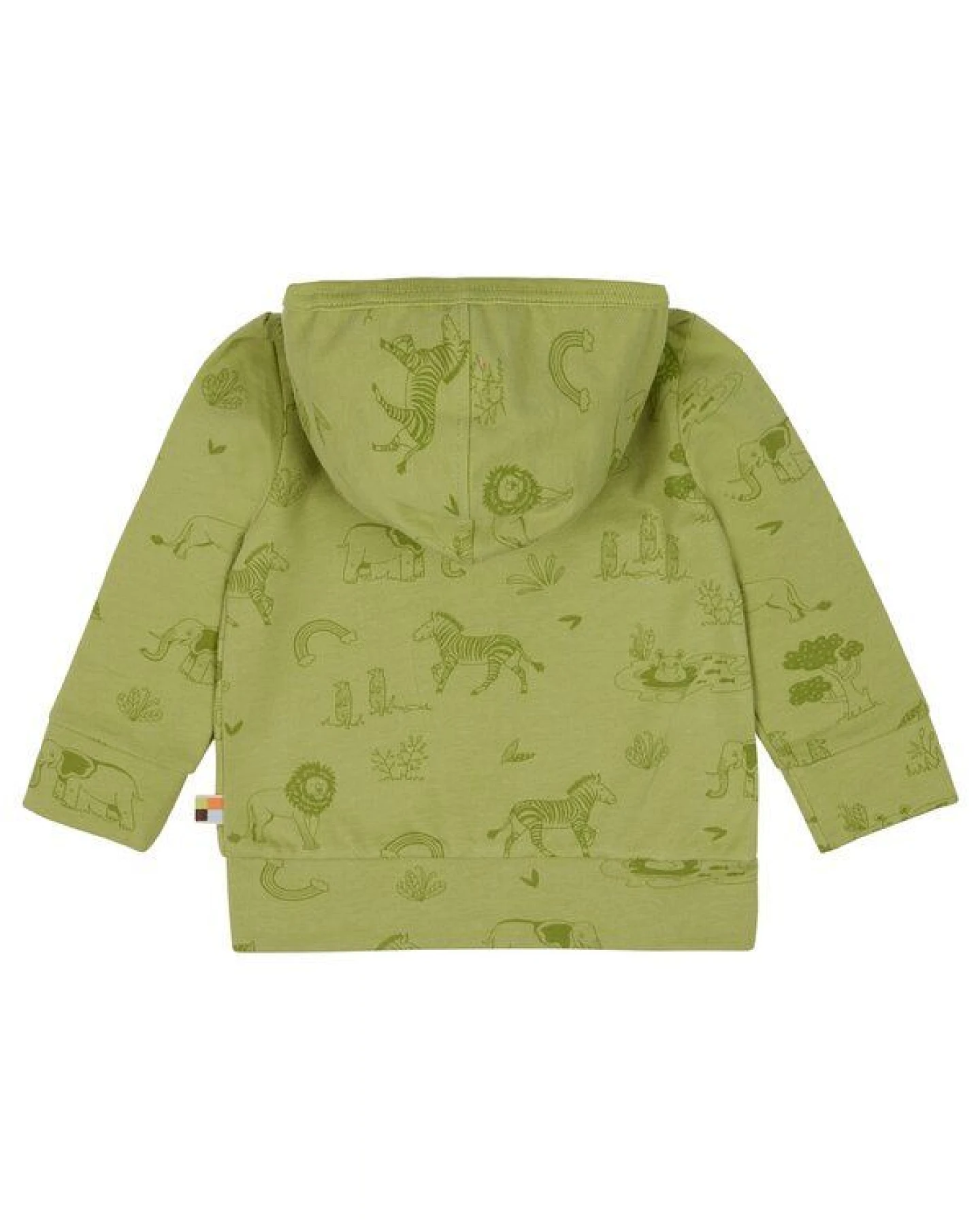 loud + proud Babys & Kinder Kapuzenjacke mit Druck, GOTS-zertifiziert – Ansicht 2